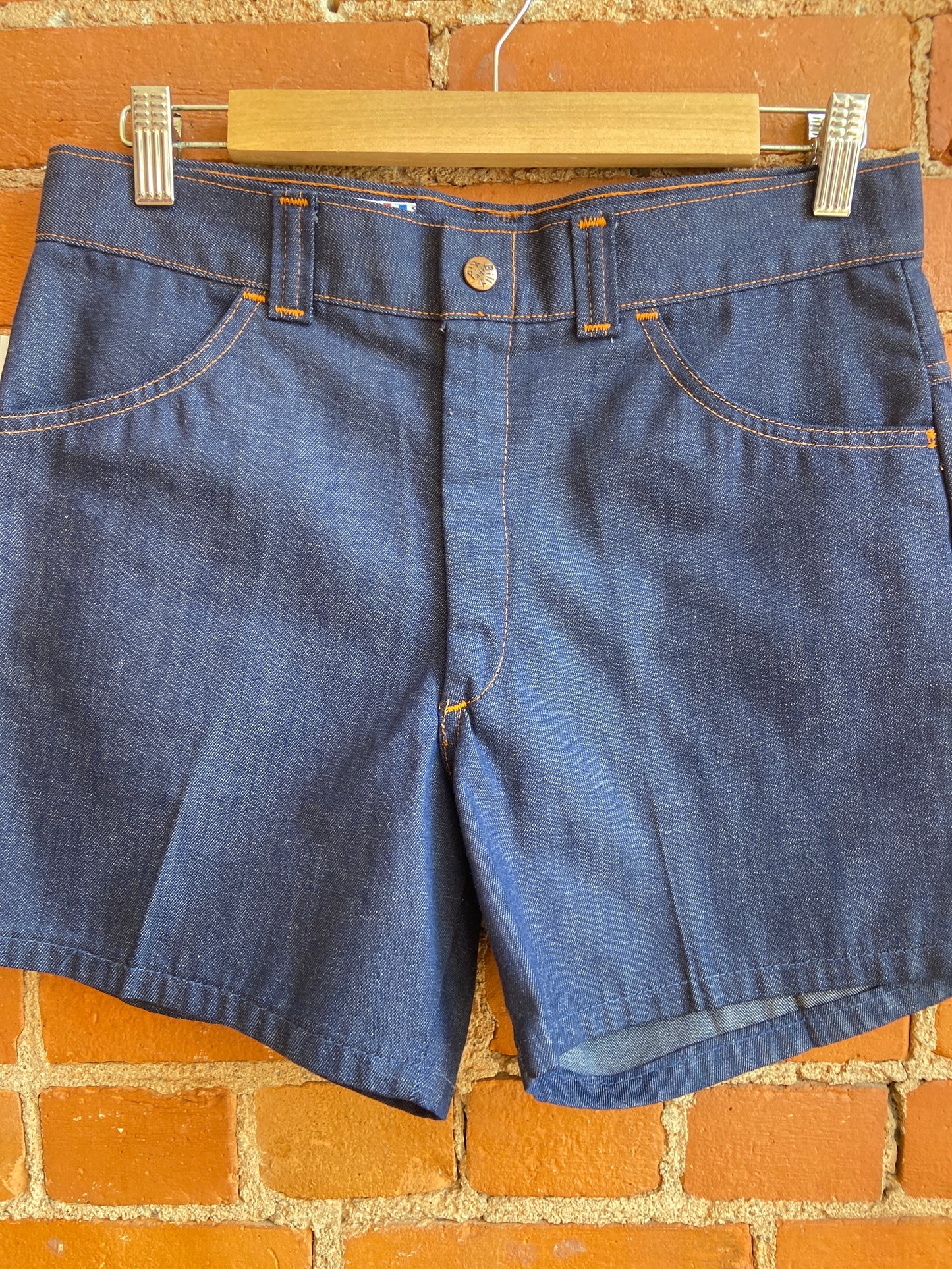 70's Billy The Kid Dark Denim Shorts