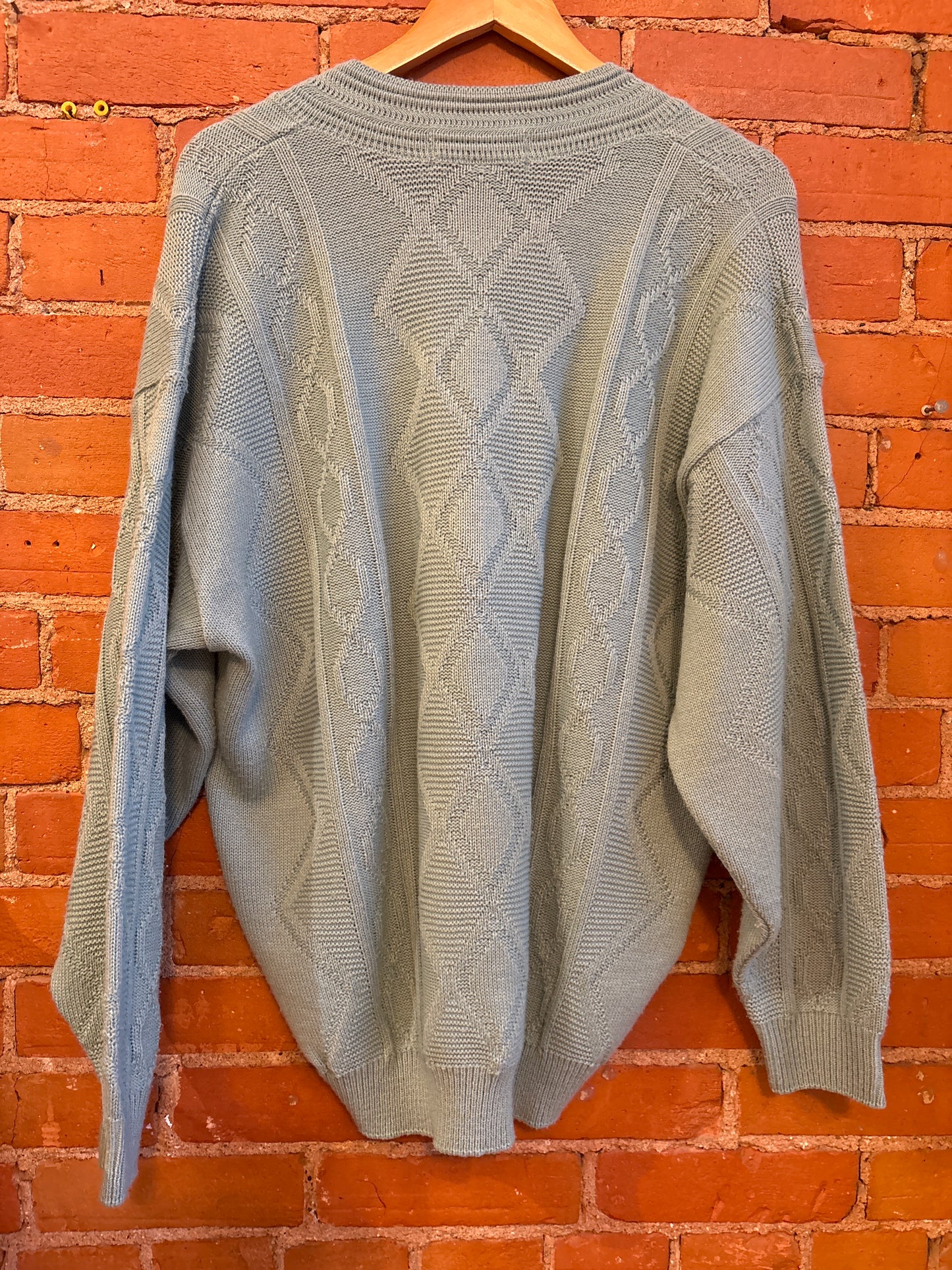 Sage V-Neck Acrylic Sweater