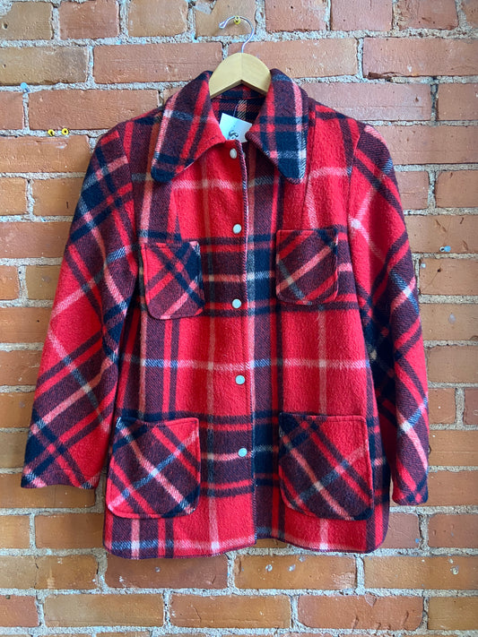 70’s Plaid Wool Jacket