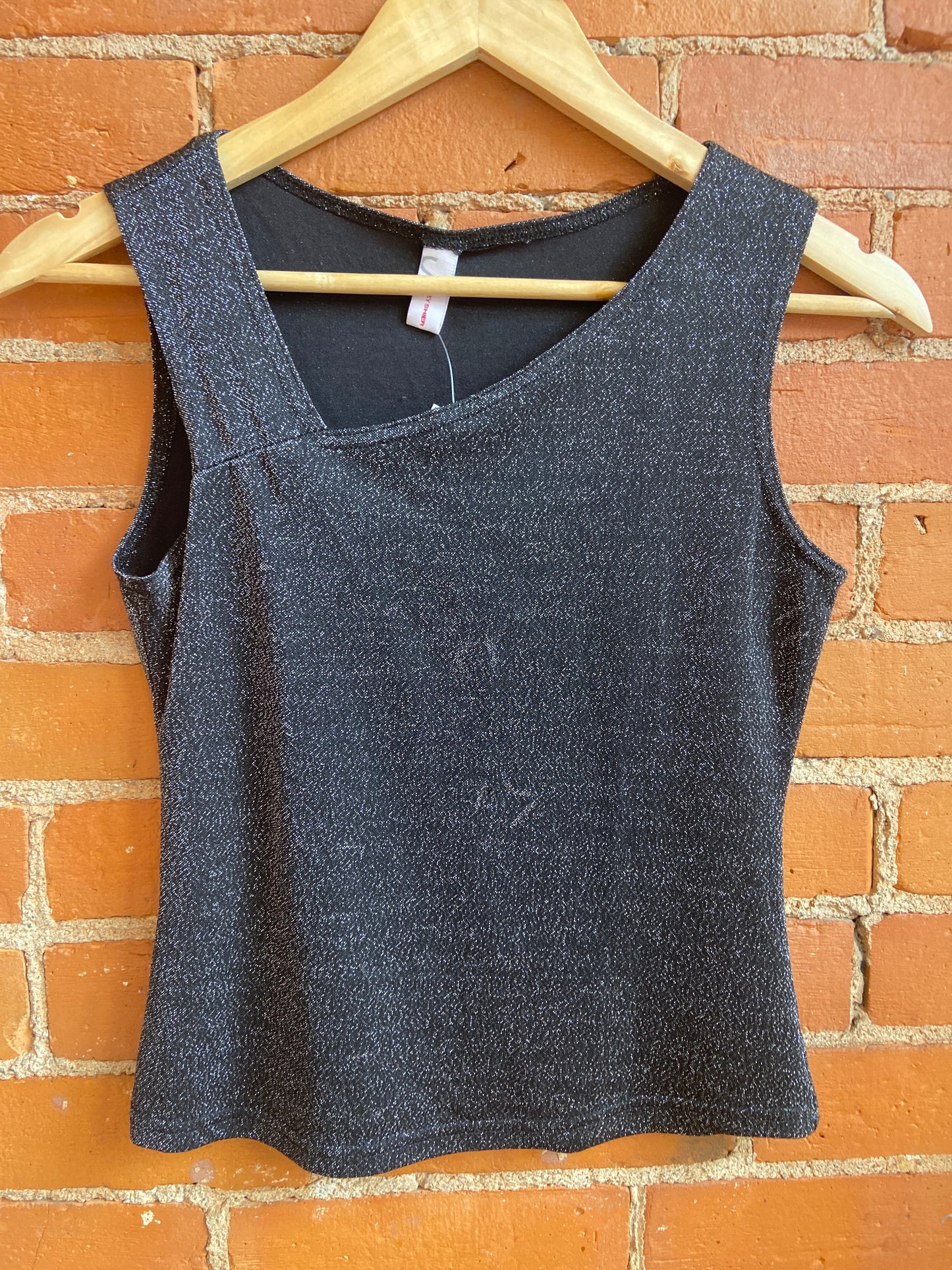 90's Silver Sparkly Tank