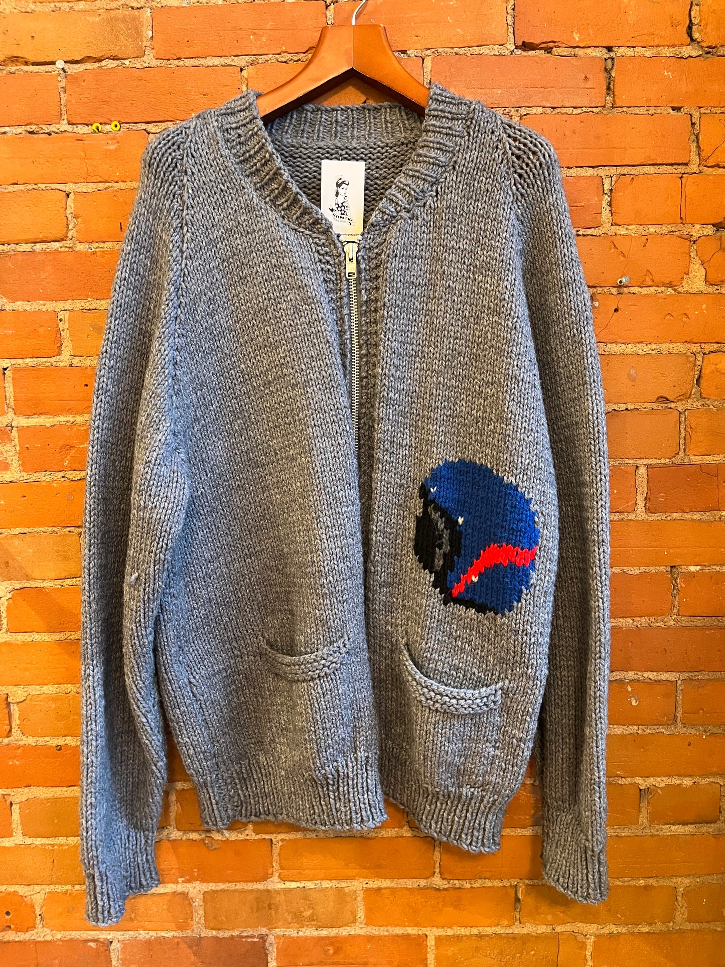 Mary Maxim Wool Motorcycle Sweater