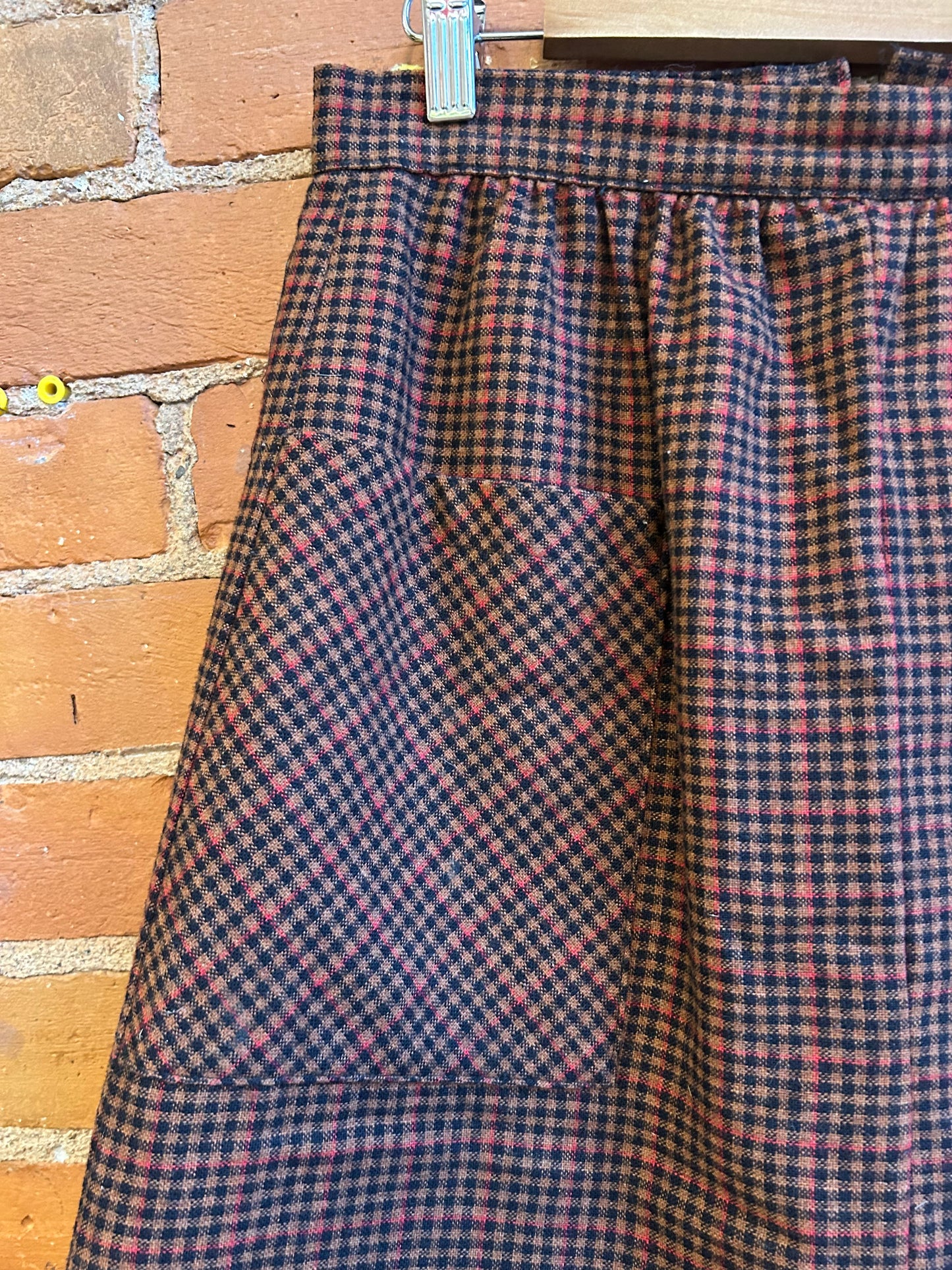 Plaid check skirt