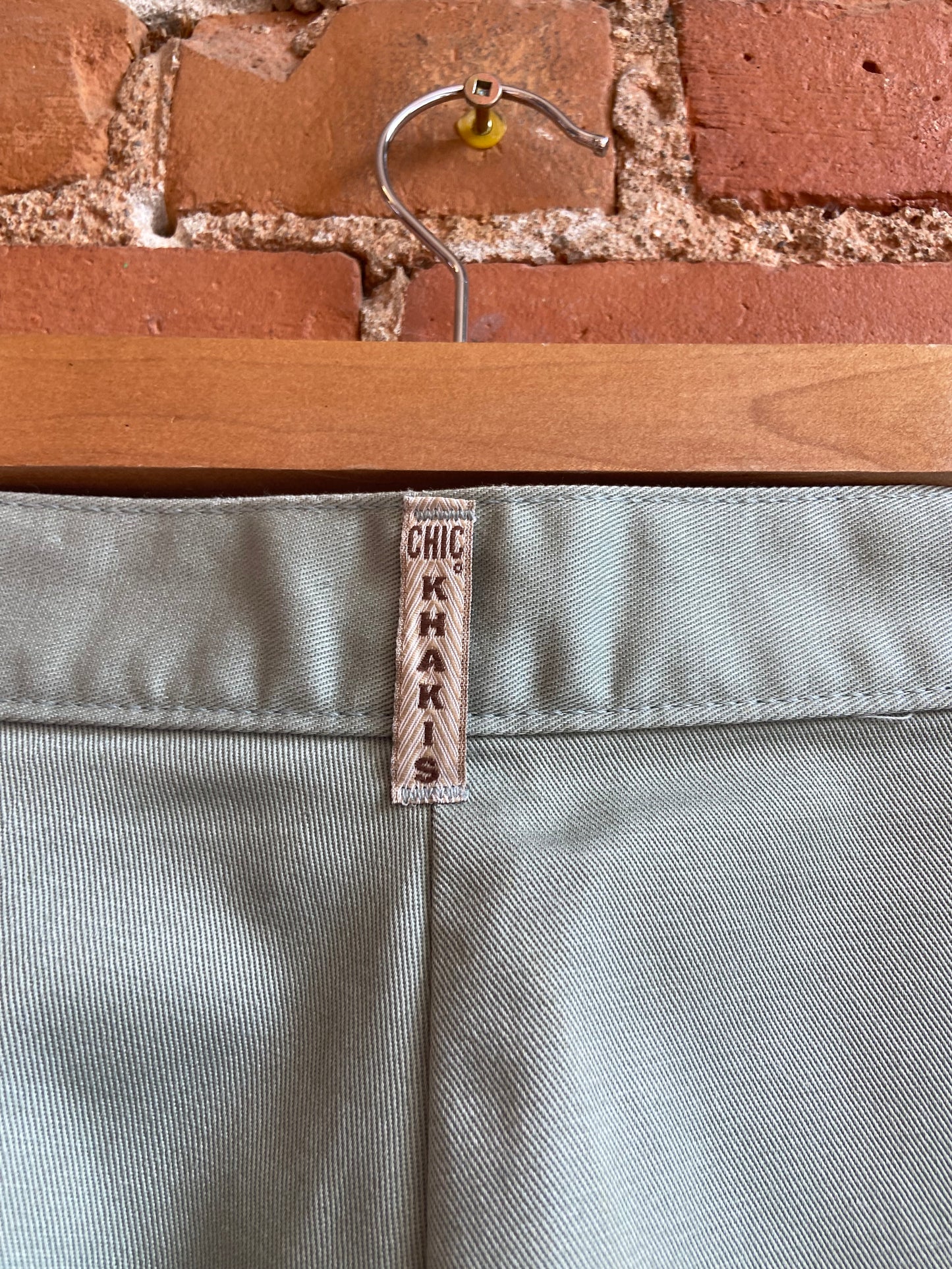 1990s Chic Beige Cotton High Rise, Longline Shorts