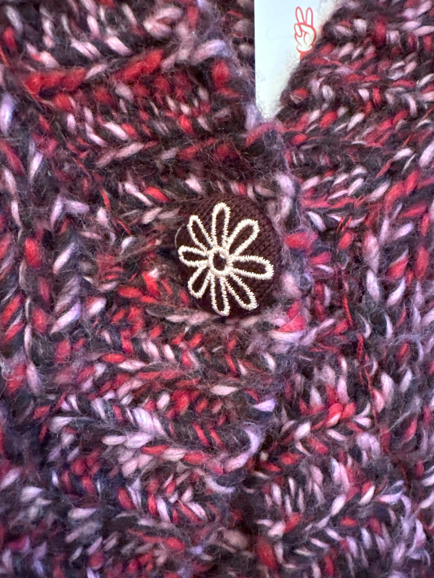 Y2K Esprit Purple & Pink Knit Shrug