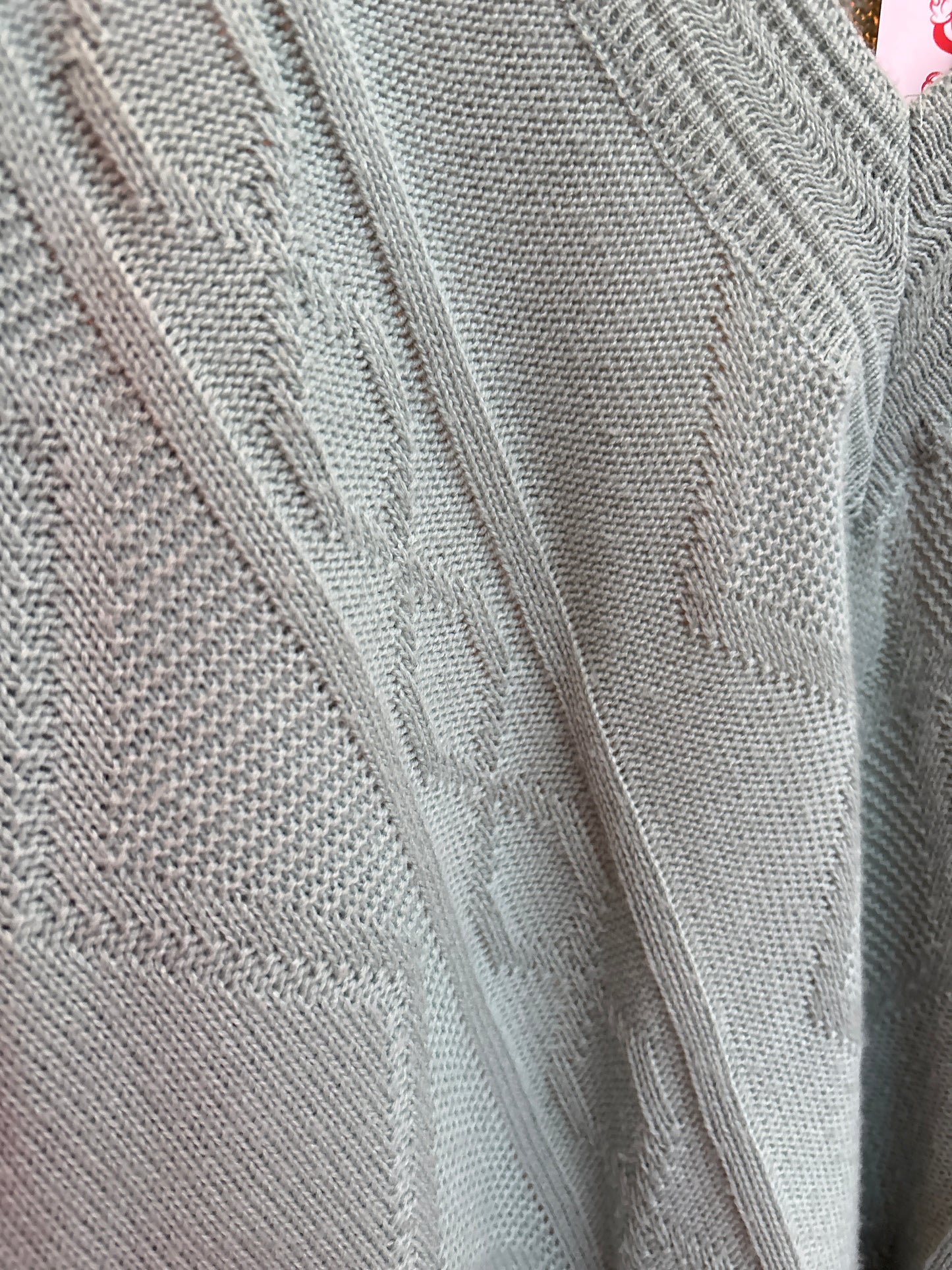 Sage V-Neck Acrylic Sweater