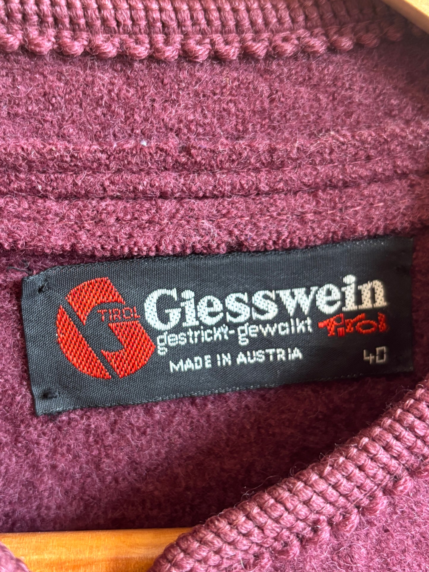 Giesswein Austrian Boiled Wool Embroidered Jacket