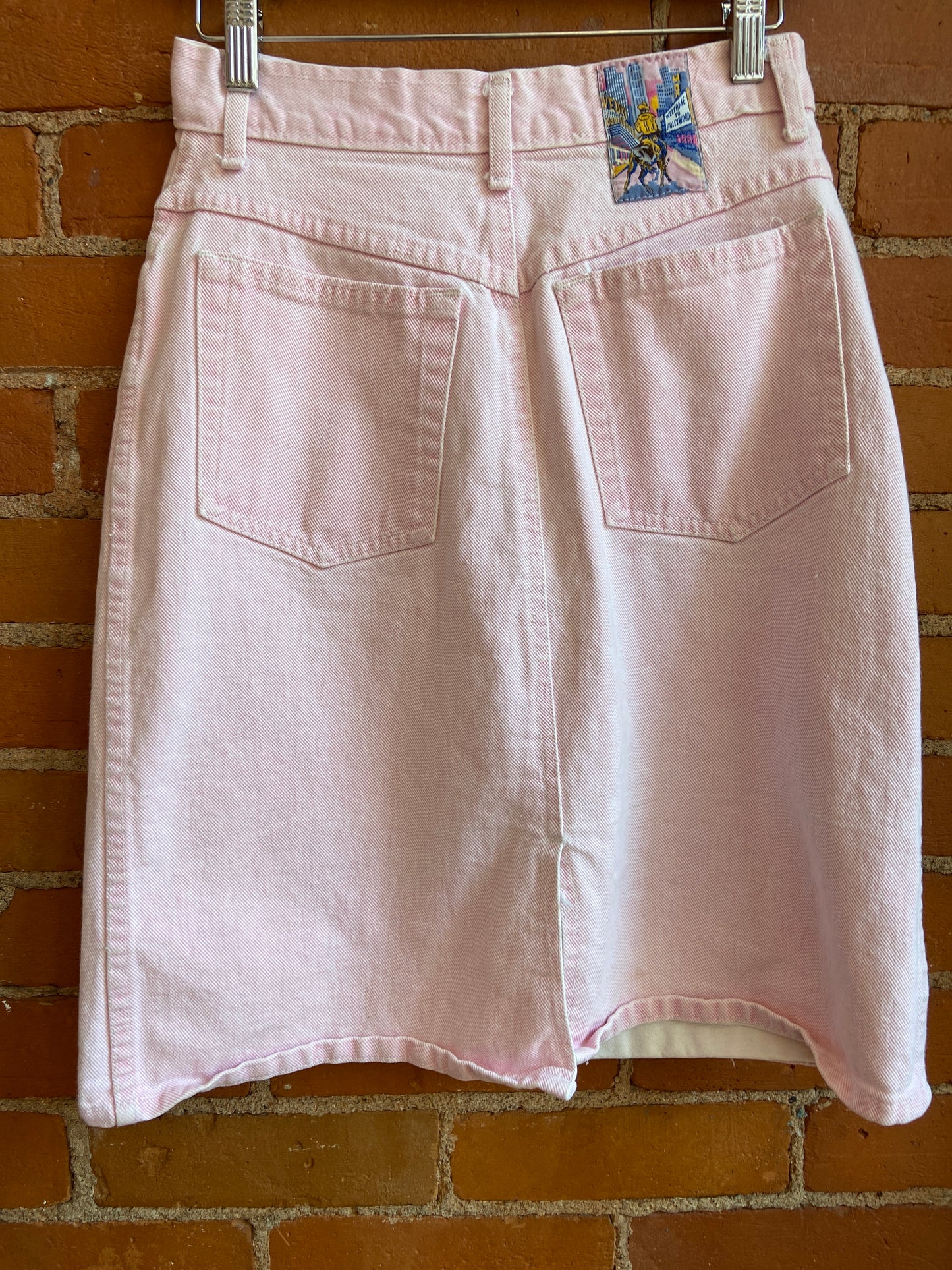 90’s Light Pink Denim Skirt