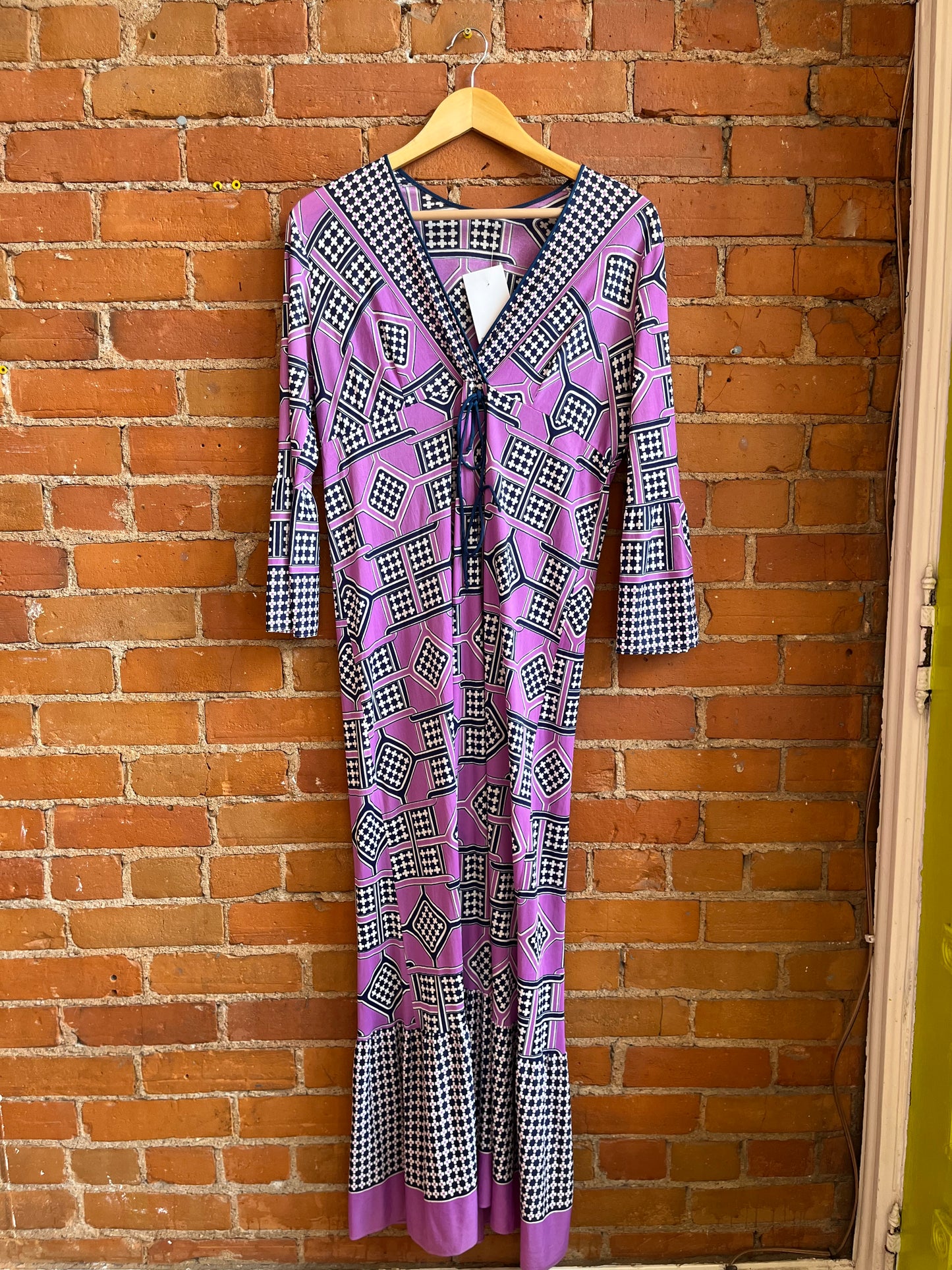 Kaftan Violet/Blue Pattern