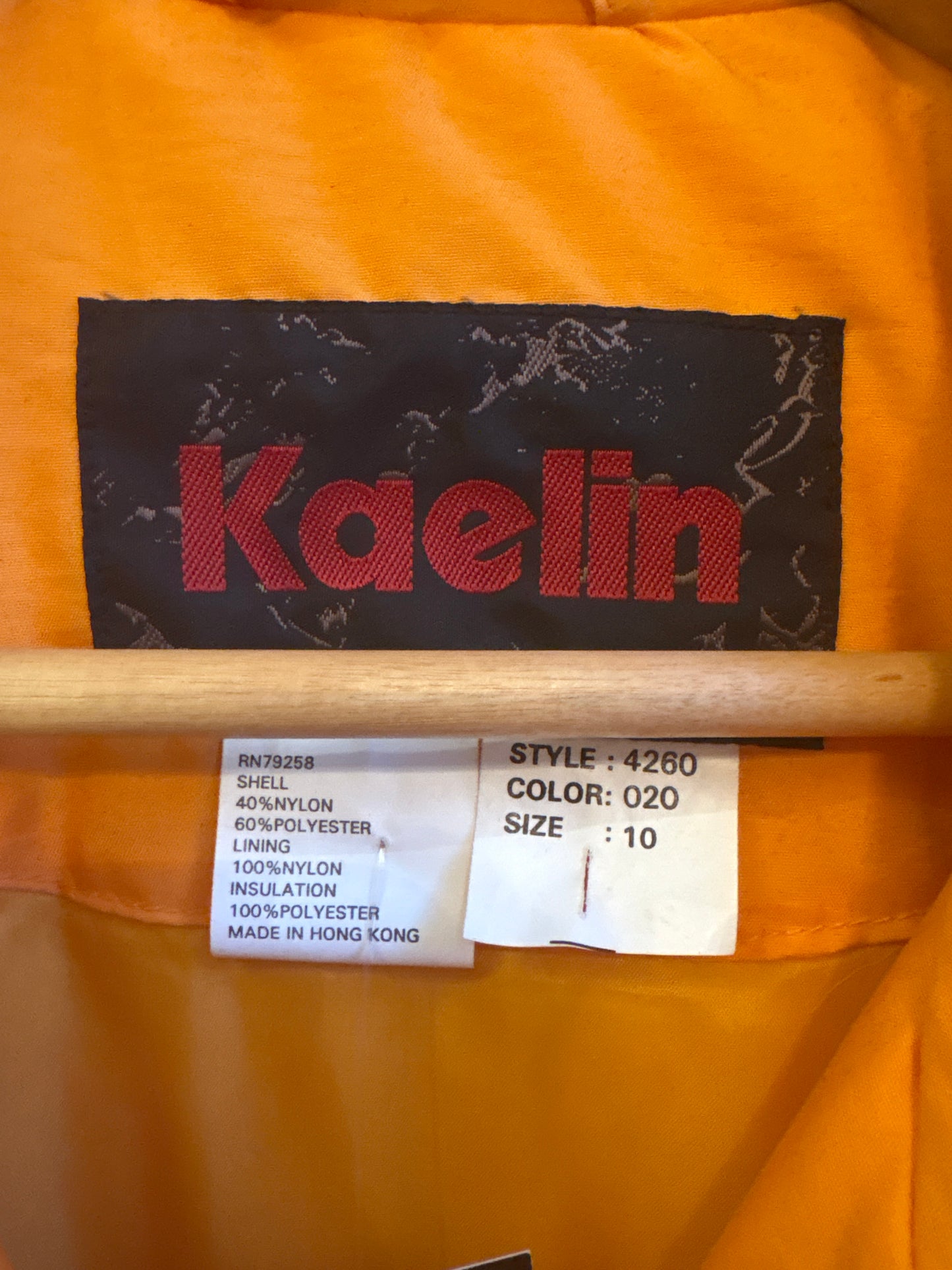 Kaelin Orange Embroidered Vest