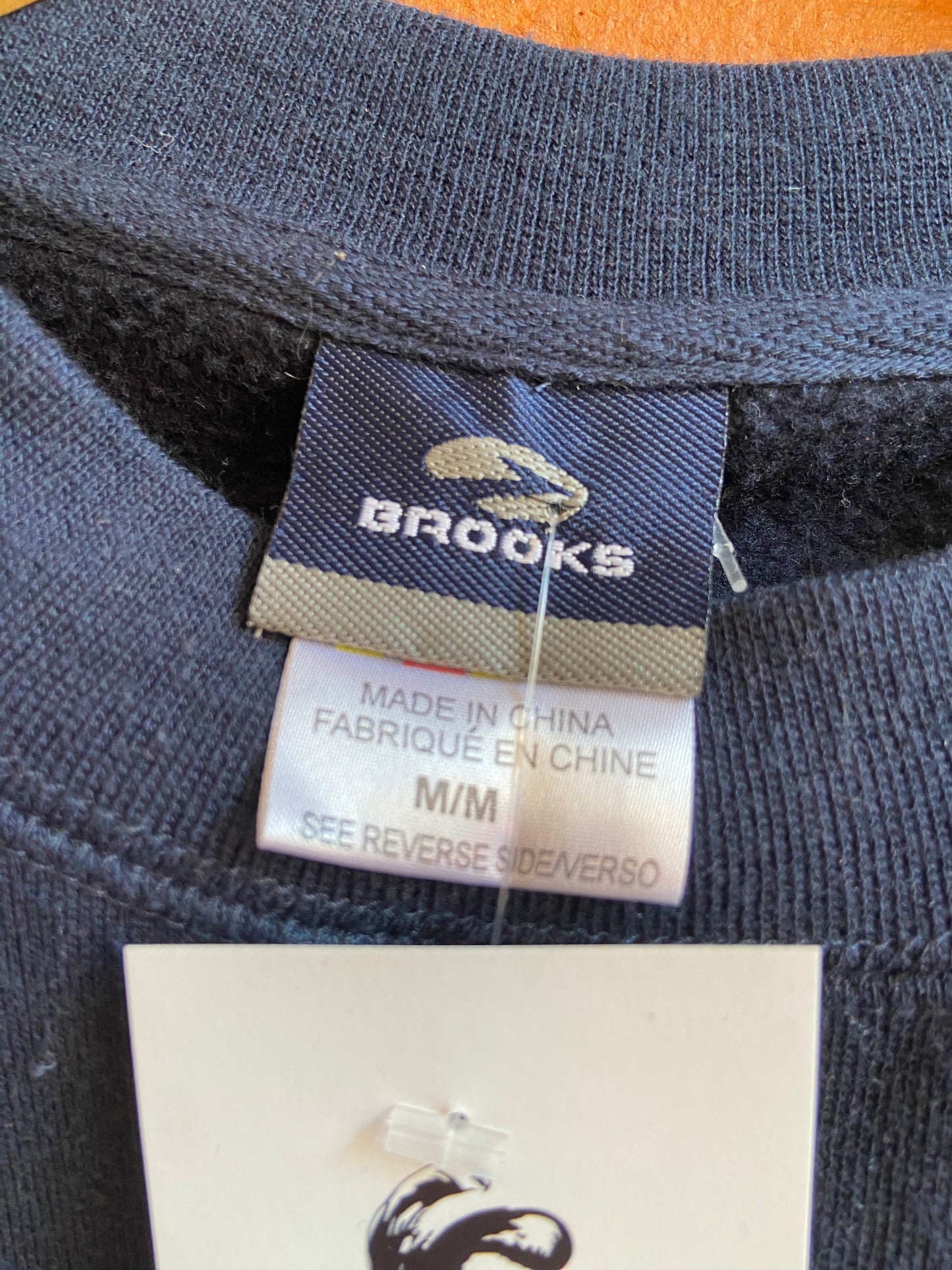 Brooks Navy Blue Crewneck