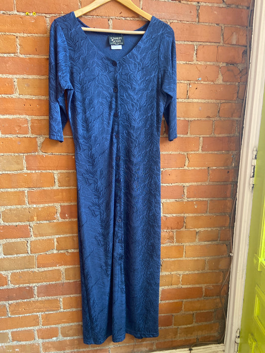 90’s 3/4 Sleeve Maxi Dress