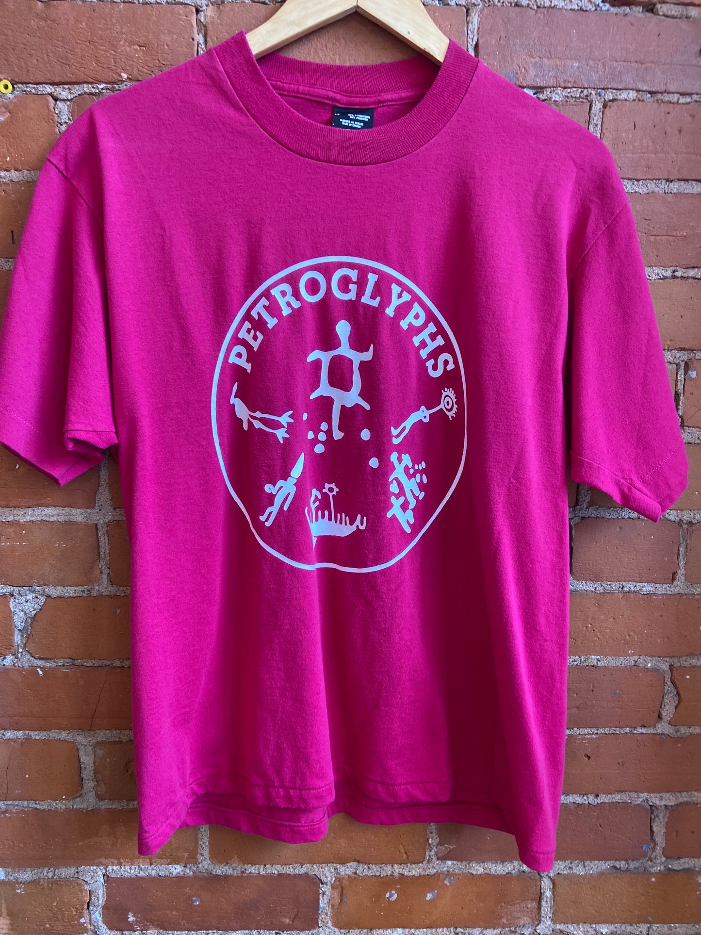 Pink Petroglyphs Single Stitch T-Shirt