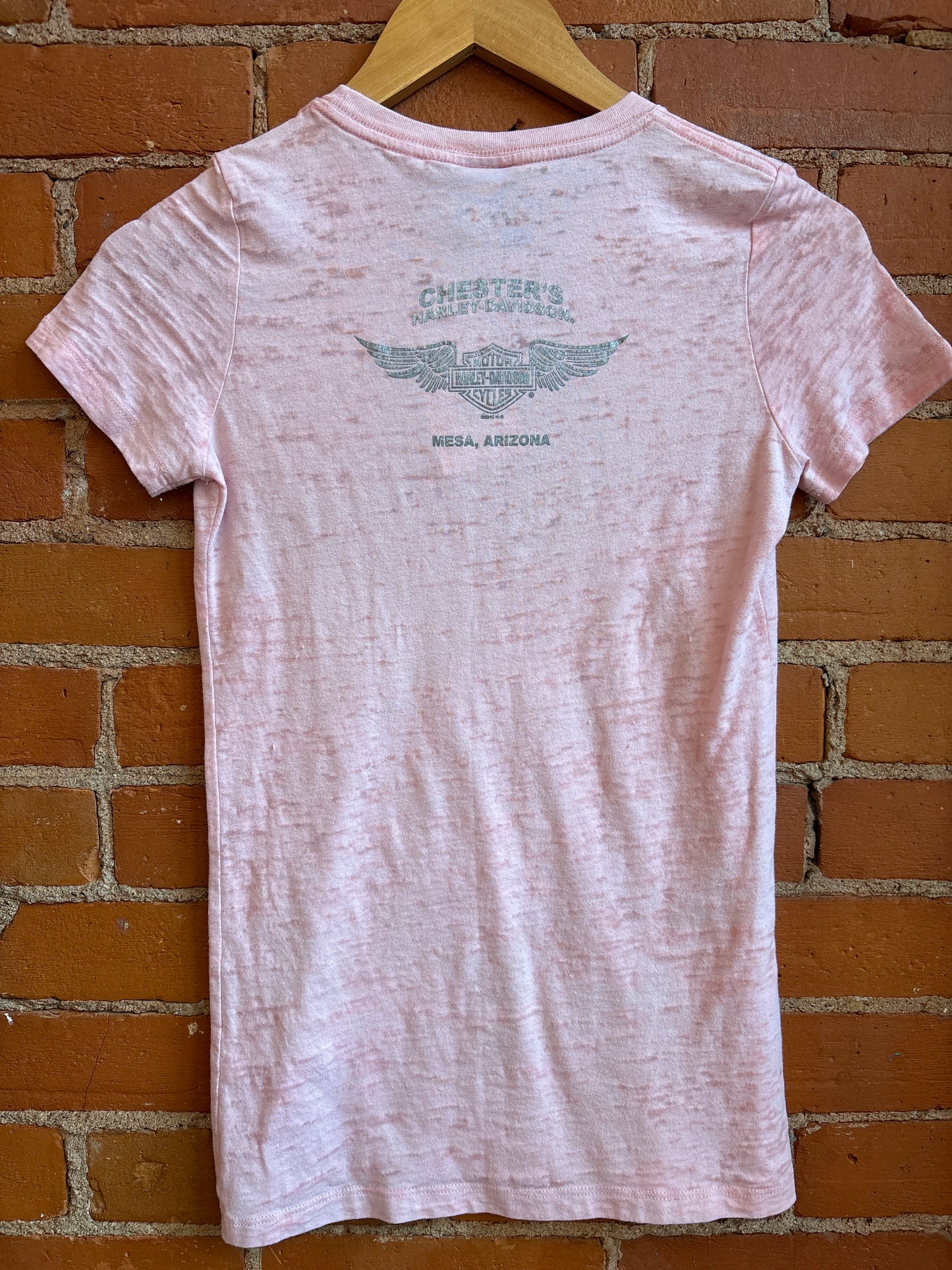 00's Harley Davidson Pink Baby Tee