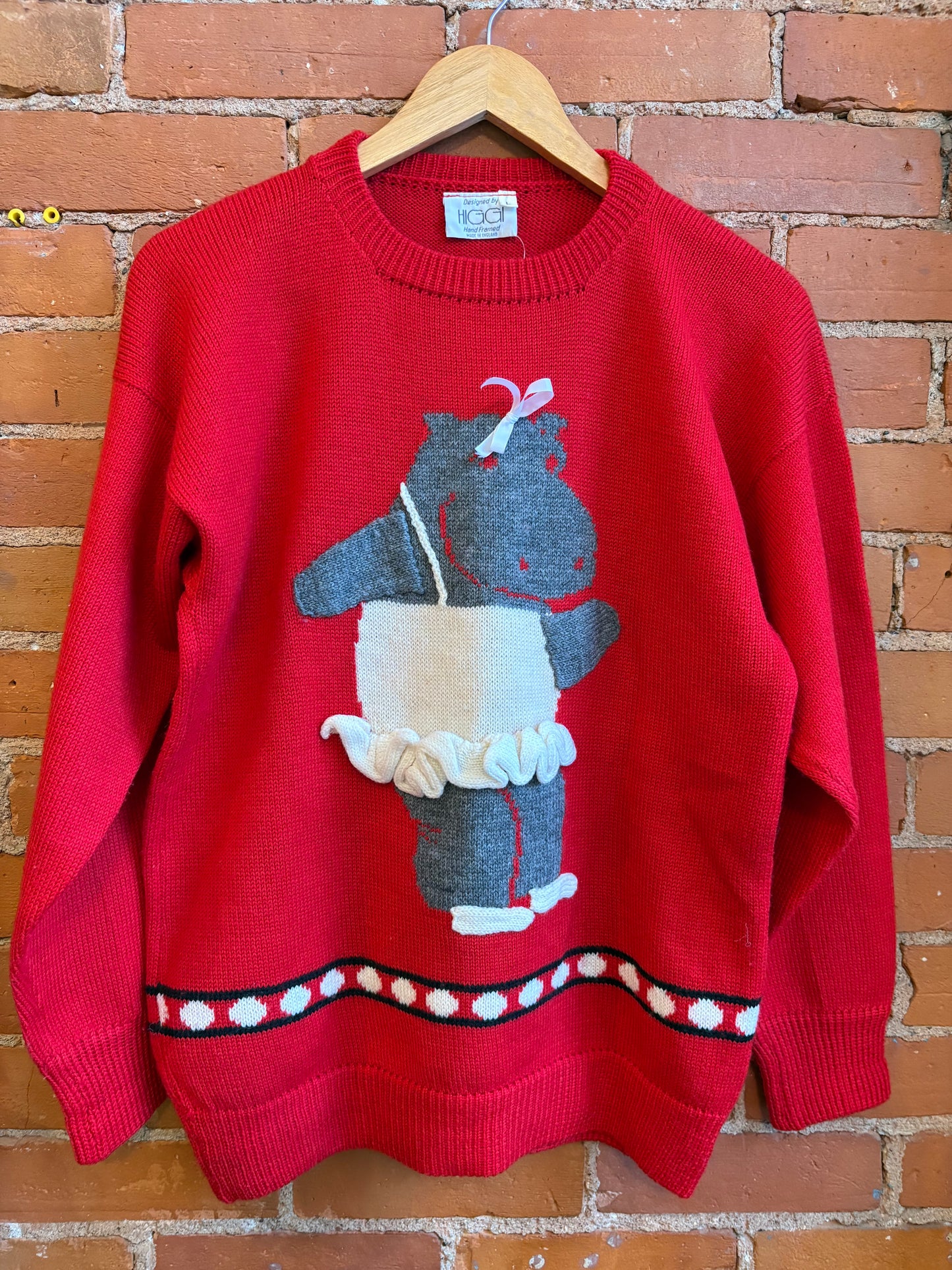 *Red Hippo Ballerina Sweater