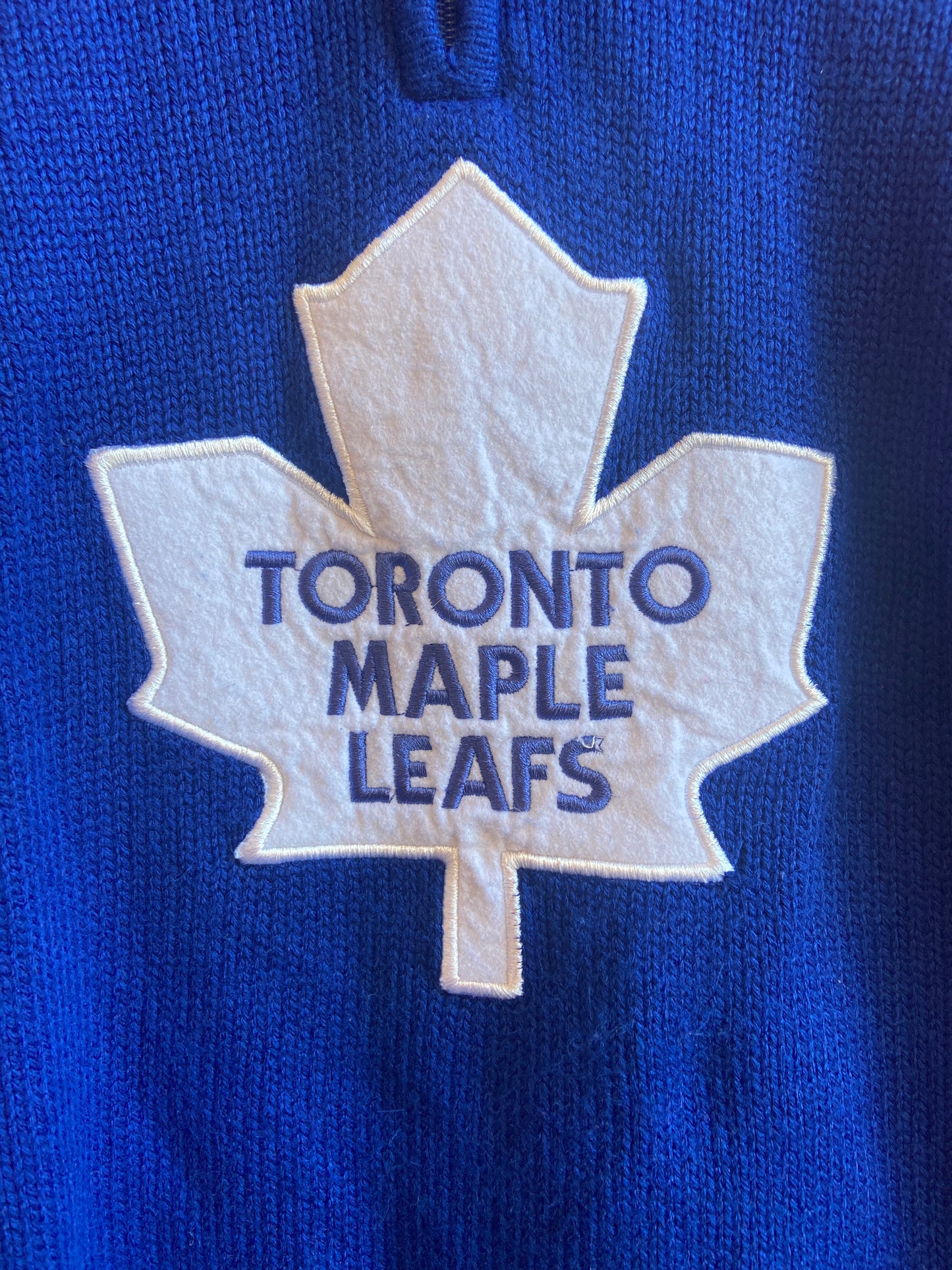 Y2K Toronto Maple Leafs Quarter Zip Sweater