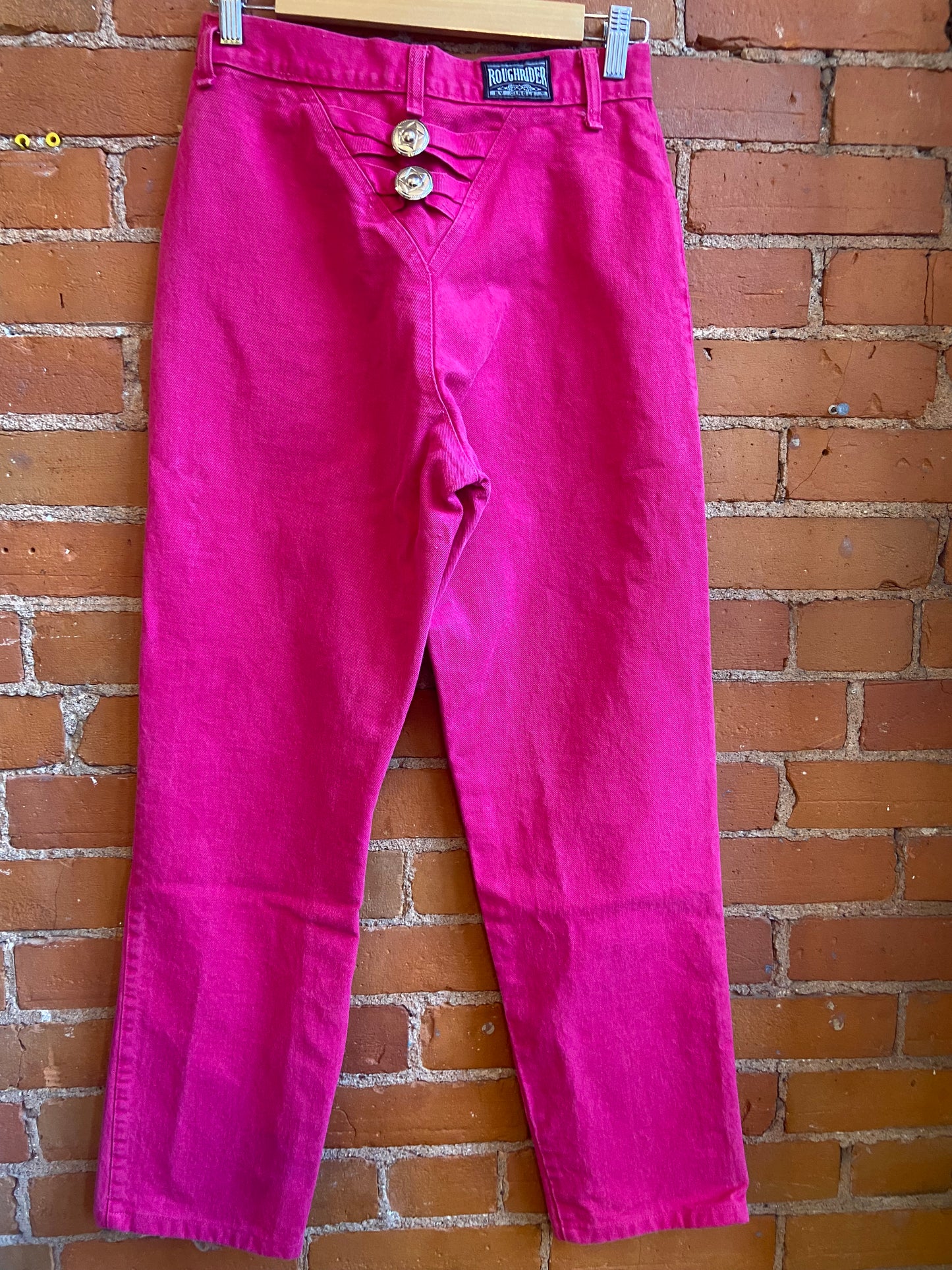 80's Hot Pink Roughrider Denim