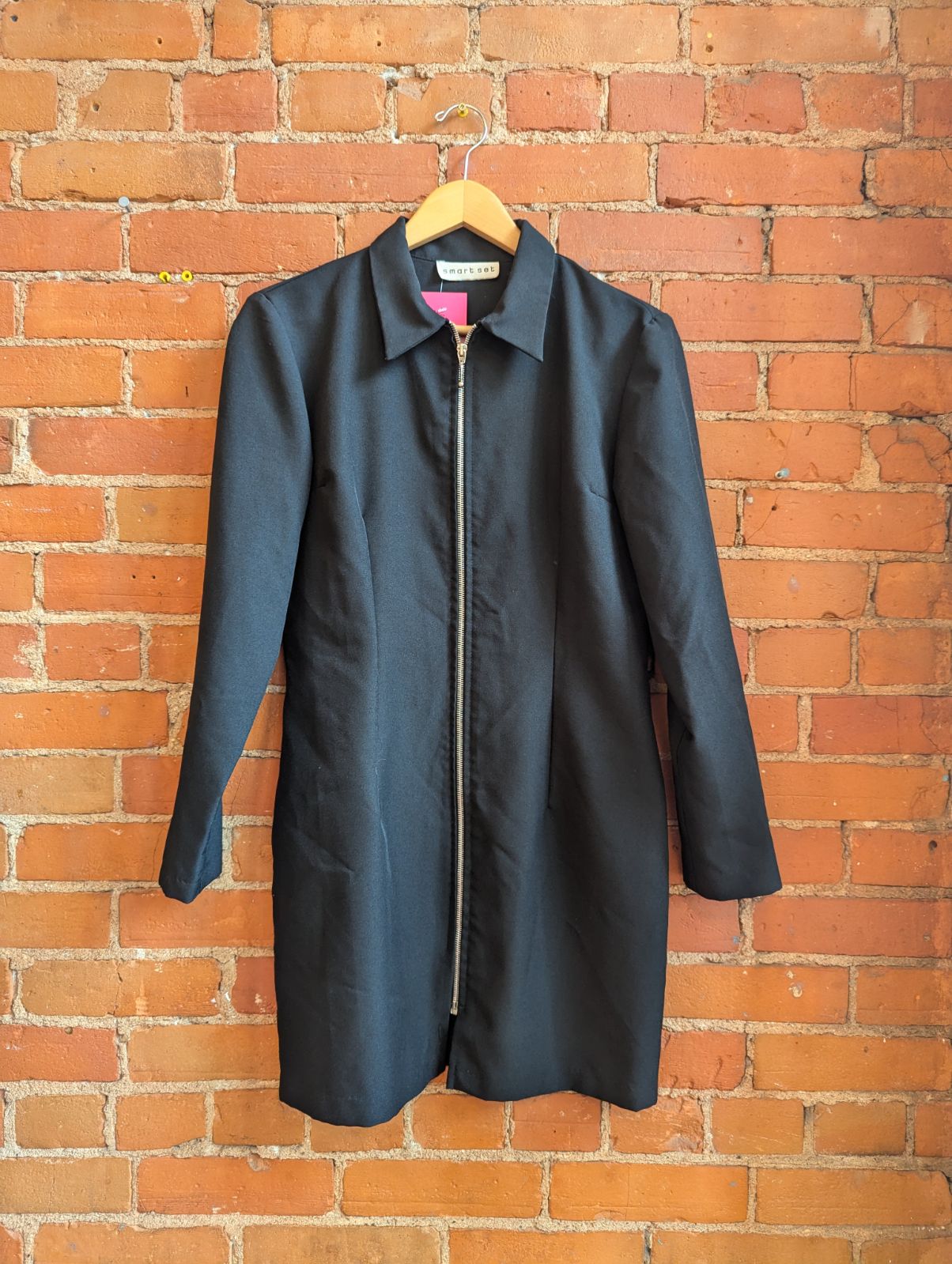 1990s Smart Set Black Zippered Jacket