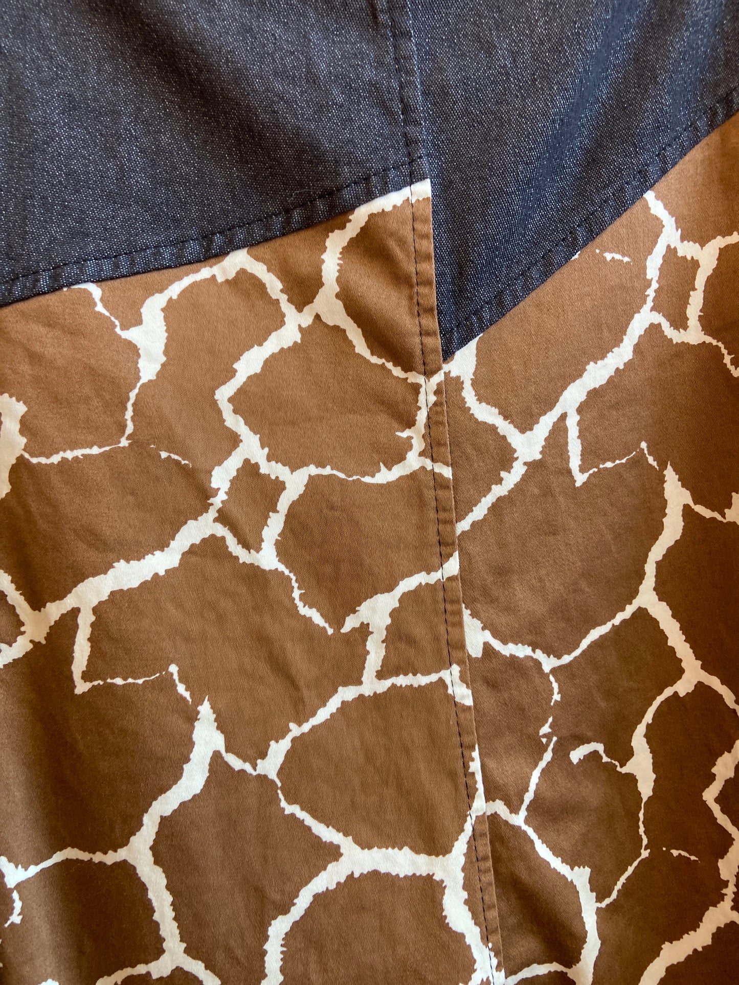 Giraffe Print Midi Skirt