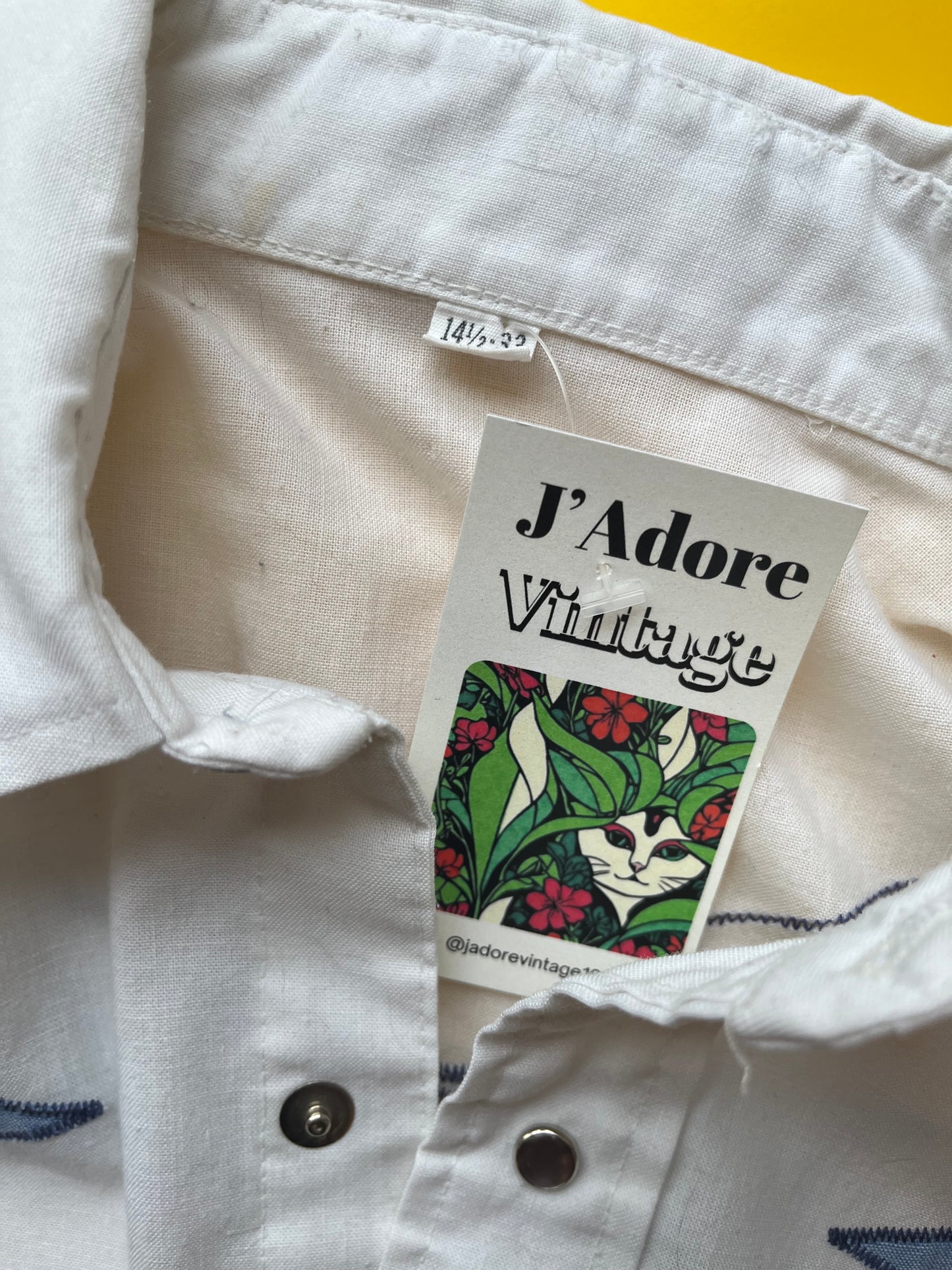 White Western Shirt With Stars