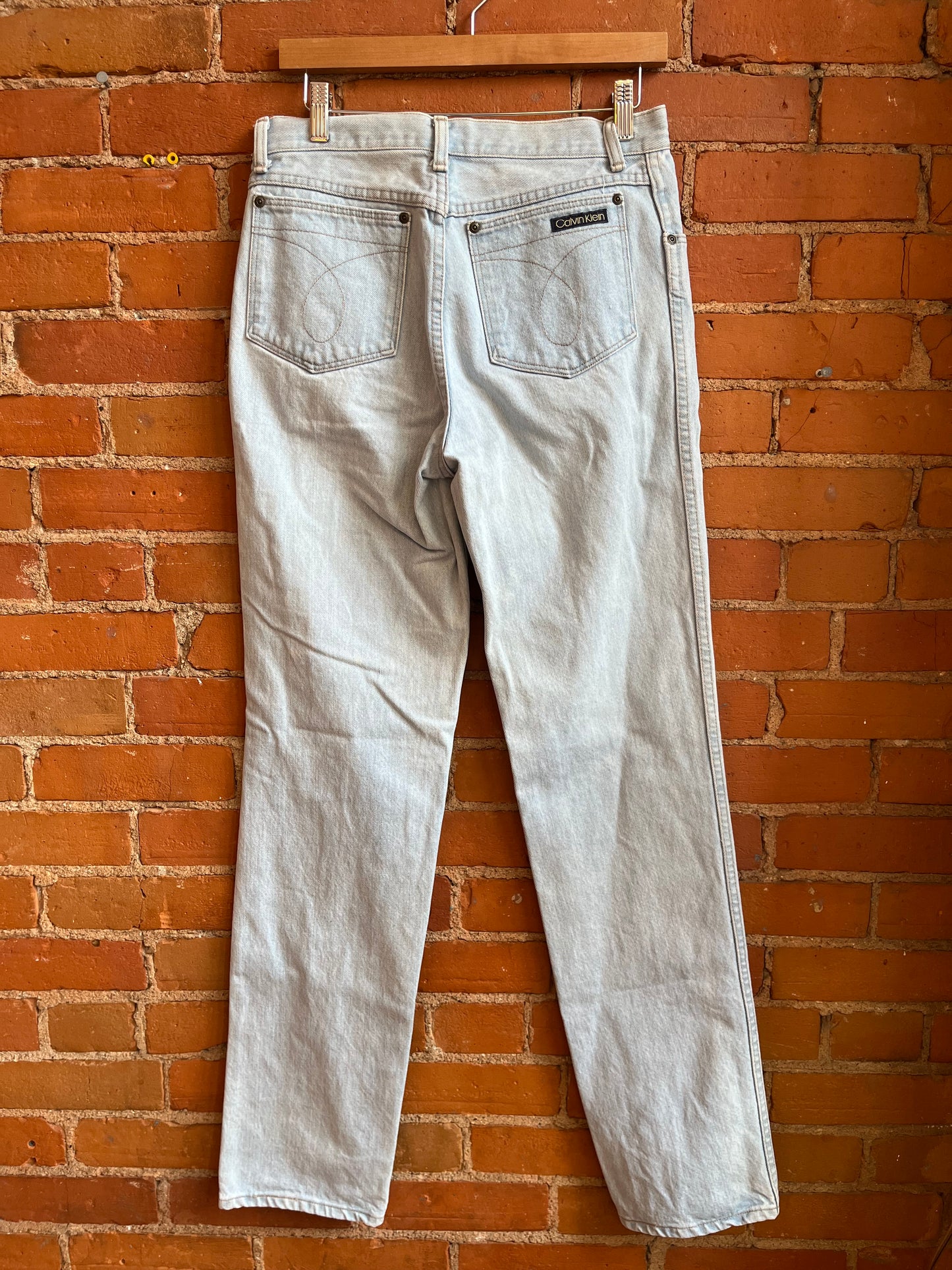 1970s Calvin Klein Light Wash, Straight Leg Jeans