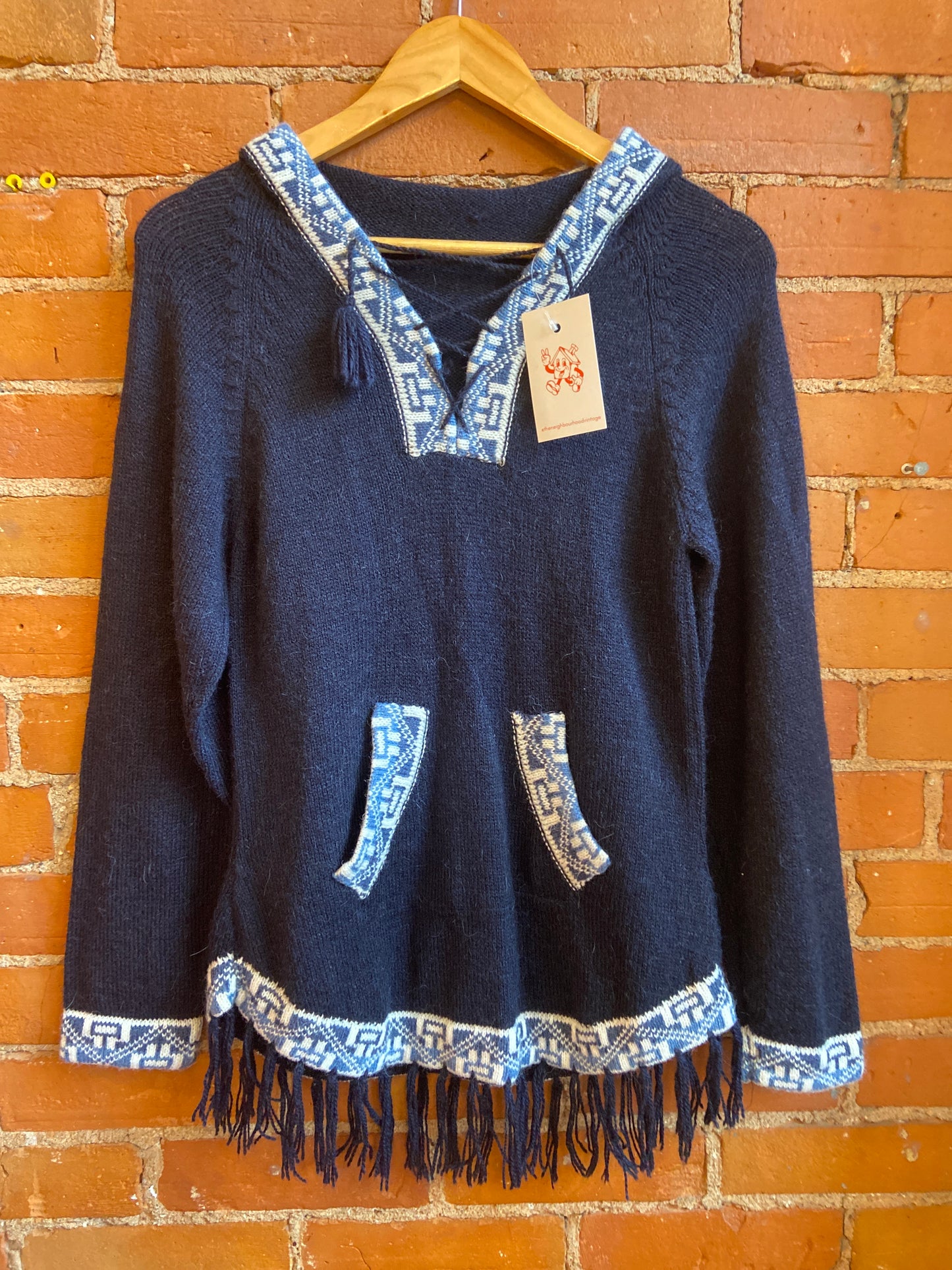 Navy Norwegian Hooded Sweater