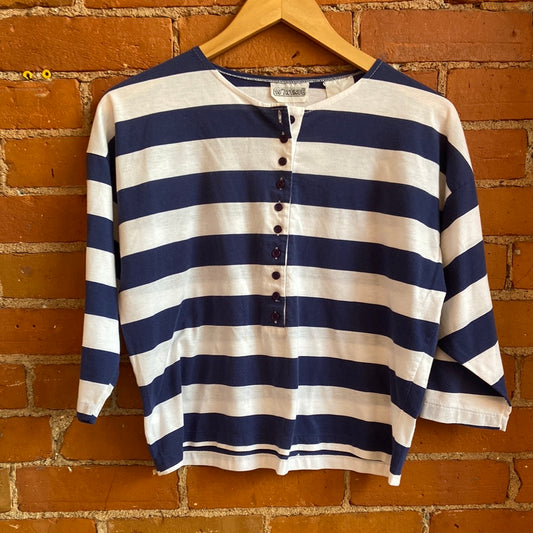 19th Avenue Blue & White Striped Shirt