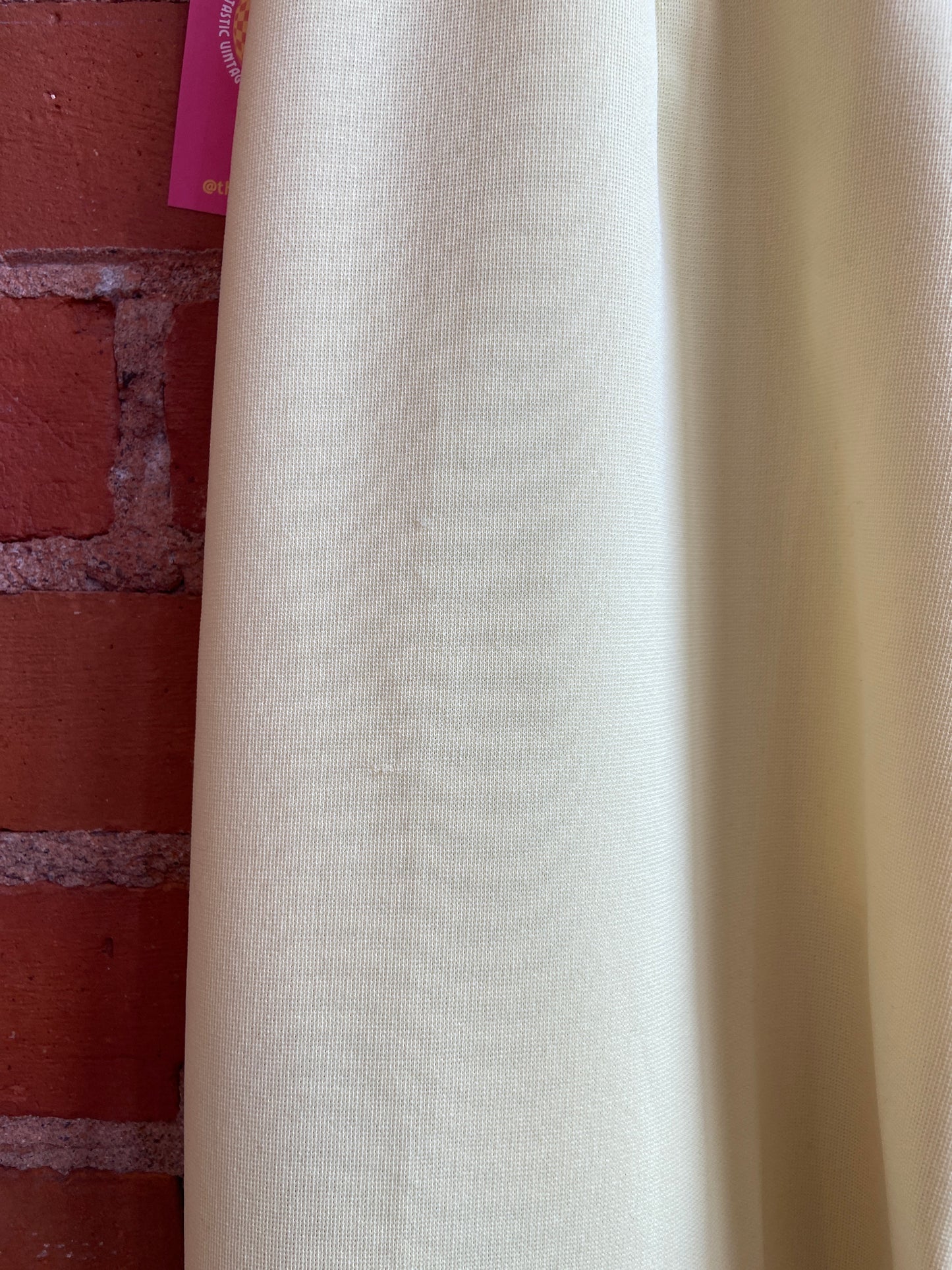 Focus 1 Pale Yellow High Rise, Wide Leg Pants