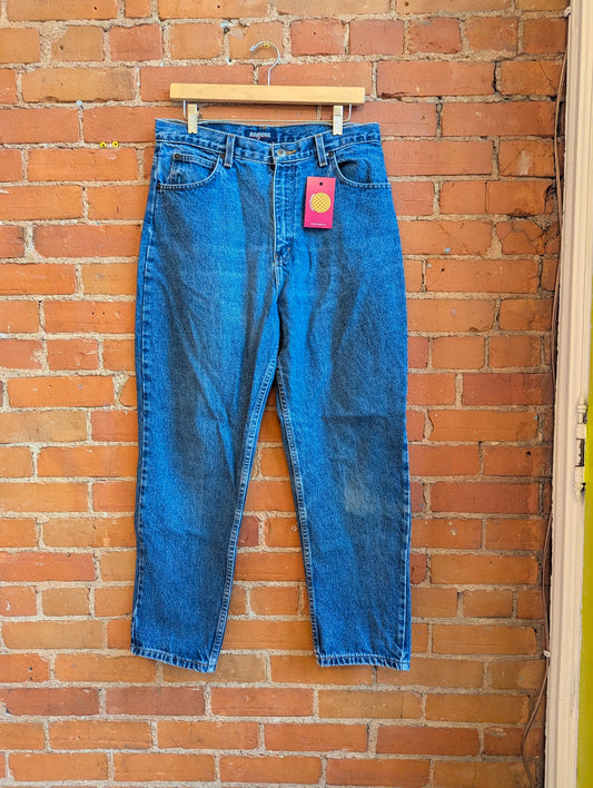 1990s Bonjour Medium Wash, Straight Leg Jeans