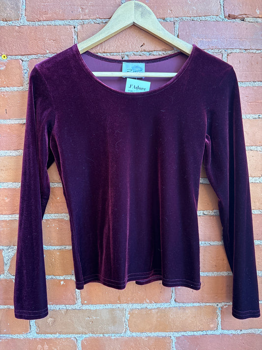 Patty Velvet Wine Top
