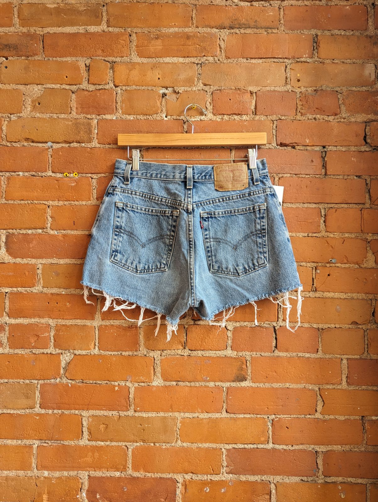 1990s Levis Red Tab 550 Cutoff Denim Shorts