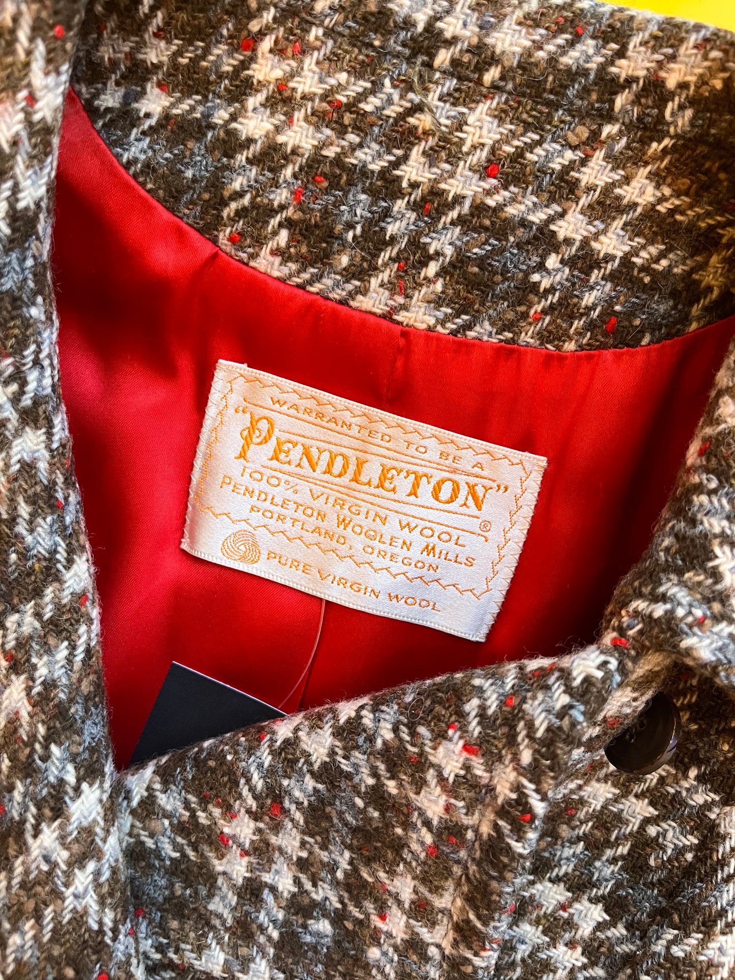 Pendleton 1970s Wool Tweed Coat