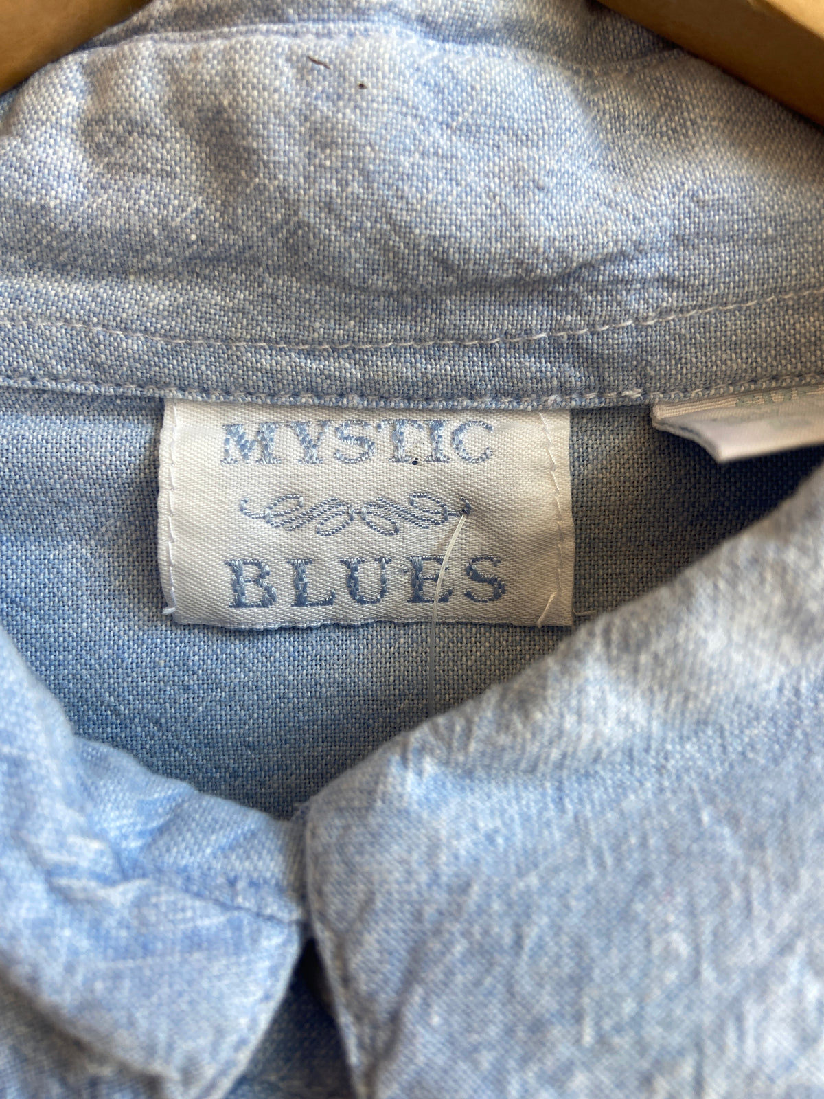 Cottagecore Light Blue Embroidered Button-Up – The Neighbourhood ...