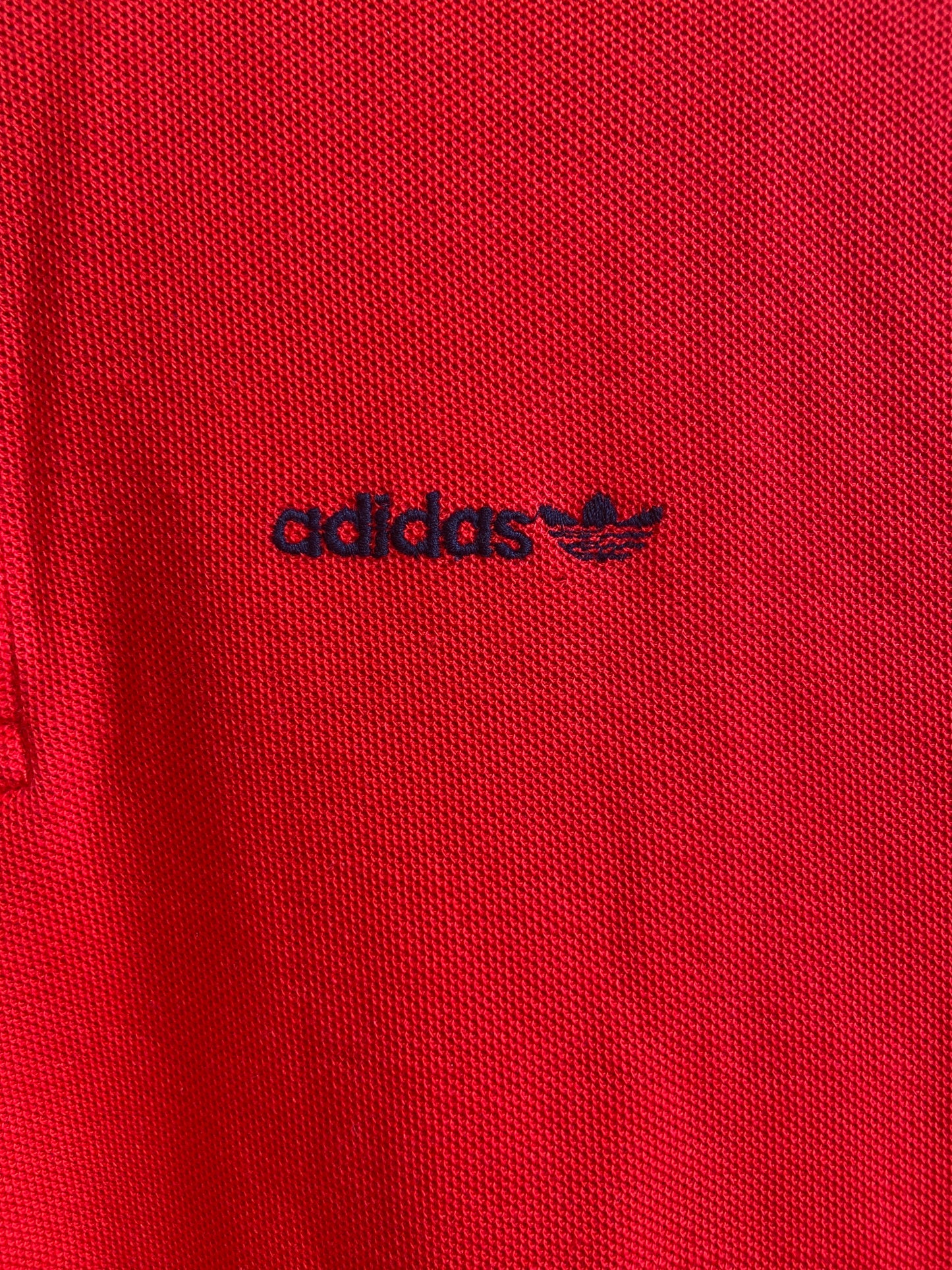 80's Adidas Red Polo Shirt