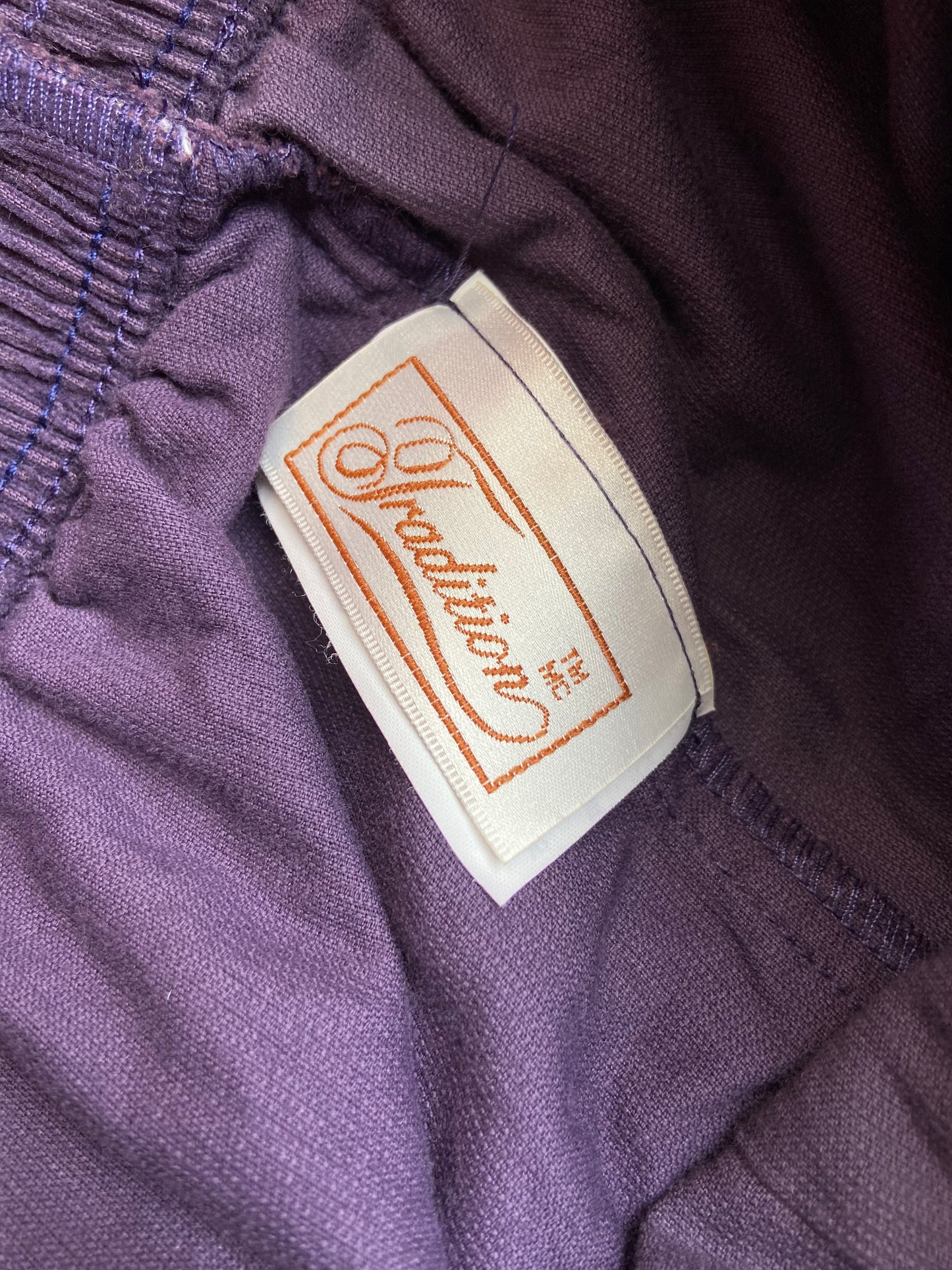 Purple Button Up Cord Maxi Skirt