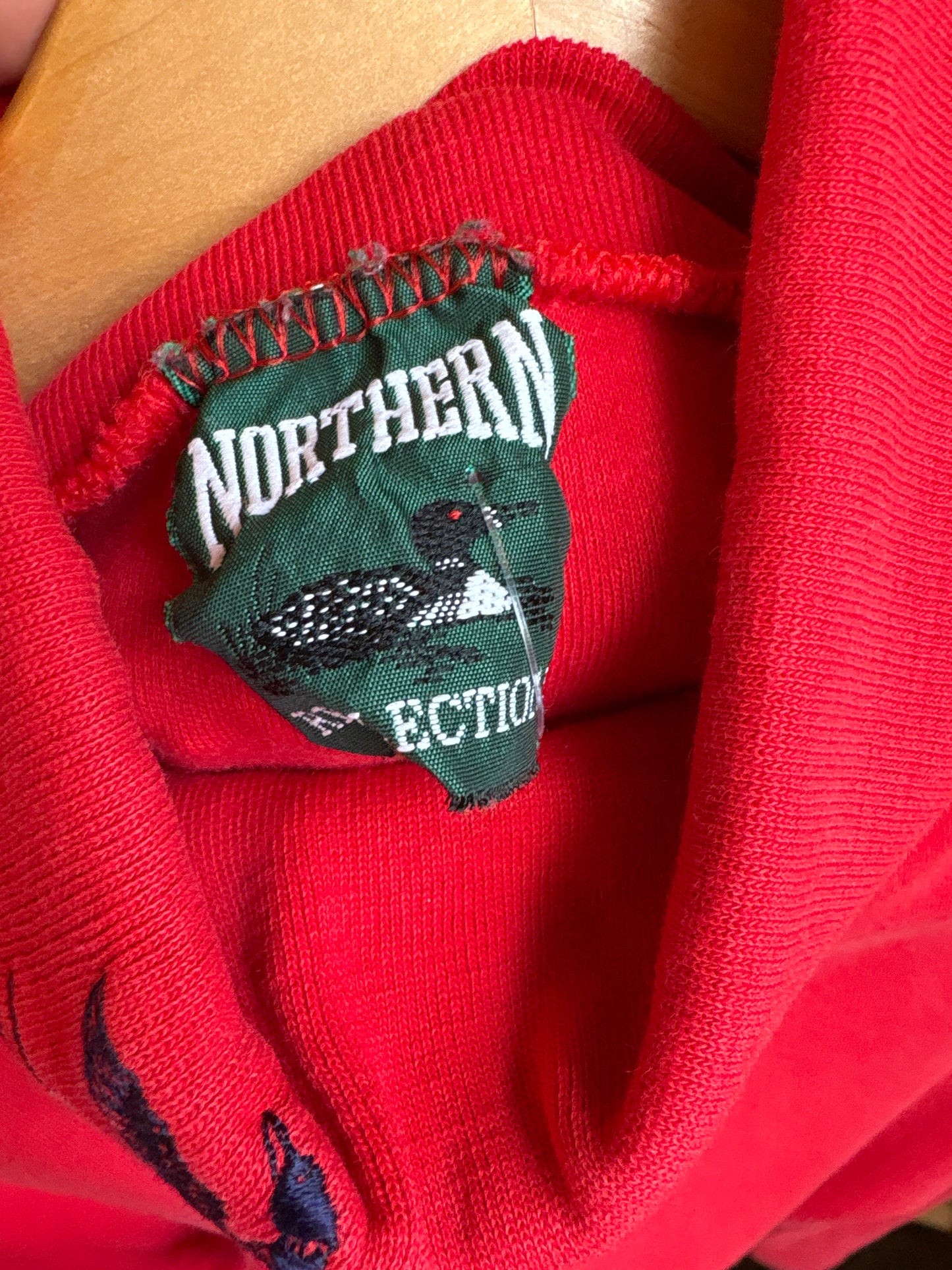 Red Northern Reflections Turtleneck