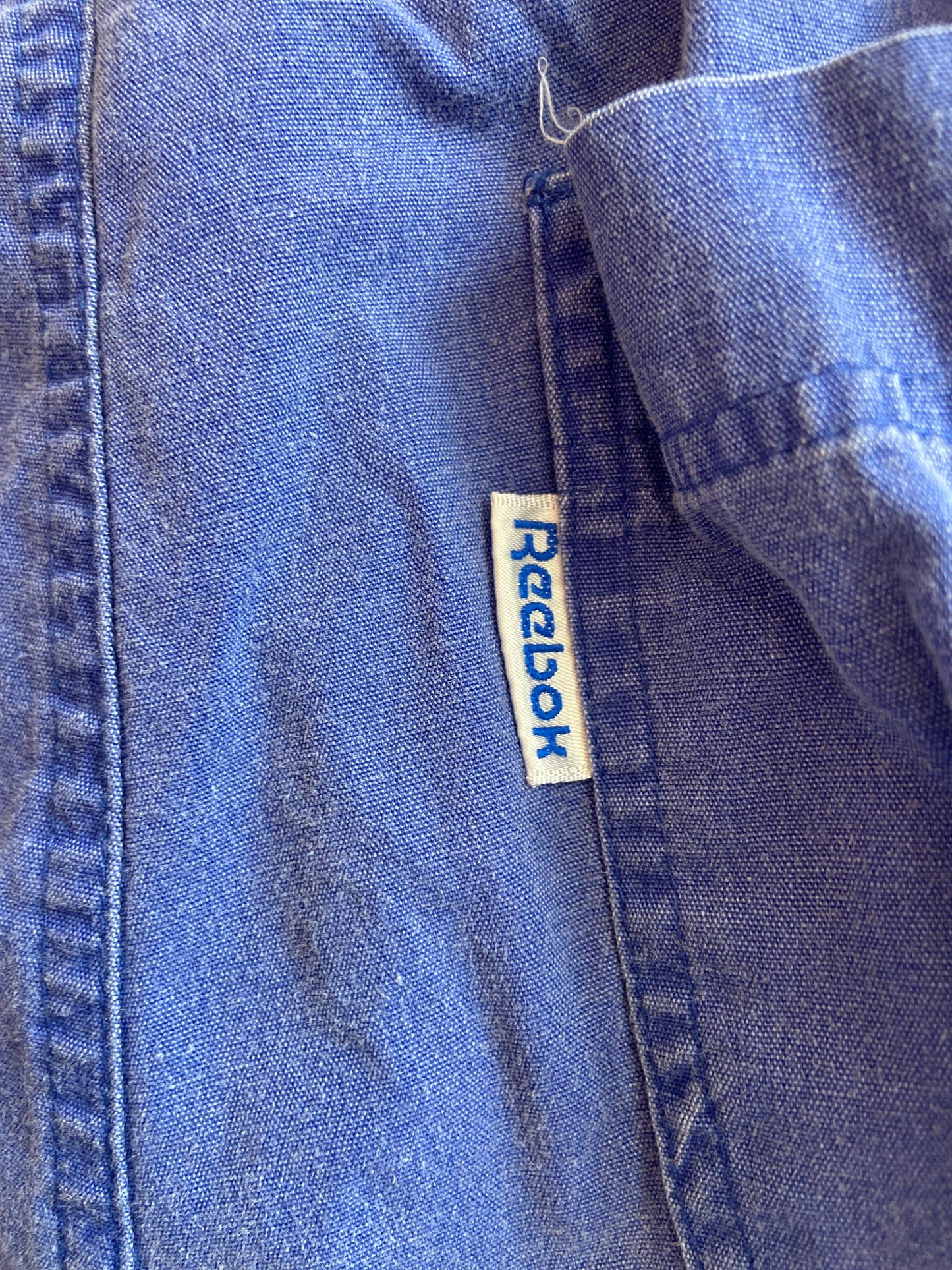 Reebok Washed Blue Cotton Shorts
