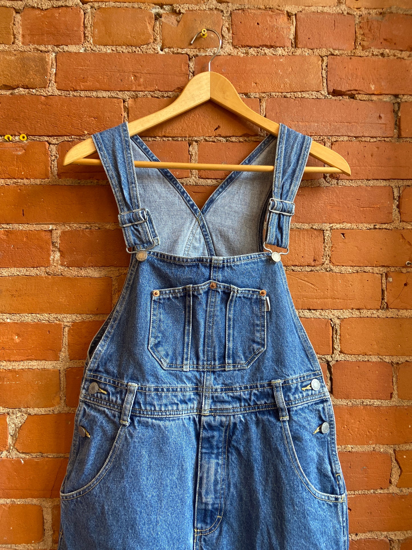 1990s Esprit Jeans Mid Wash Denim Overalls