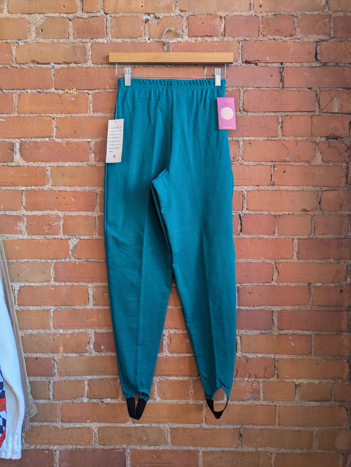 1980s NWT Confessions Green Stirrup Pants