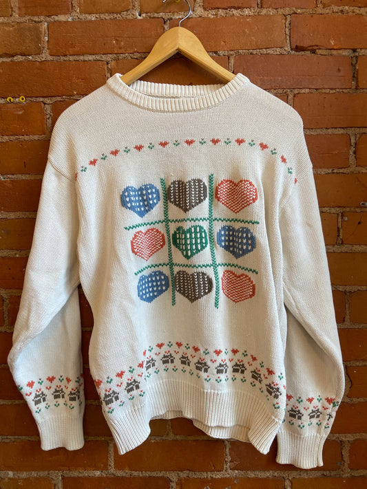 Knitted Heart & House Sweater