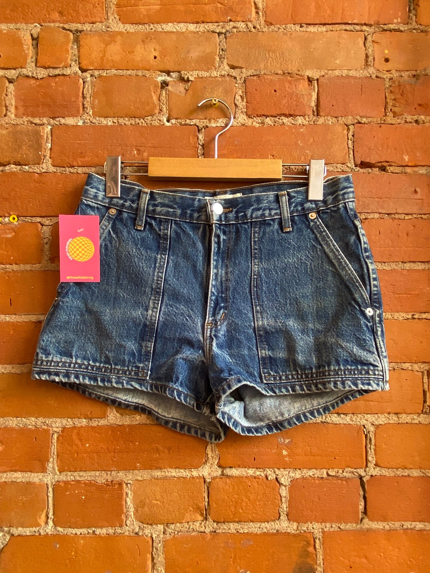 1990s Le Chateau Dark Wash Denim Shorts