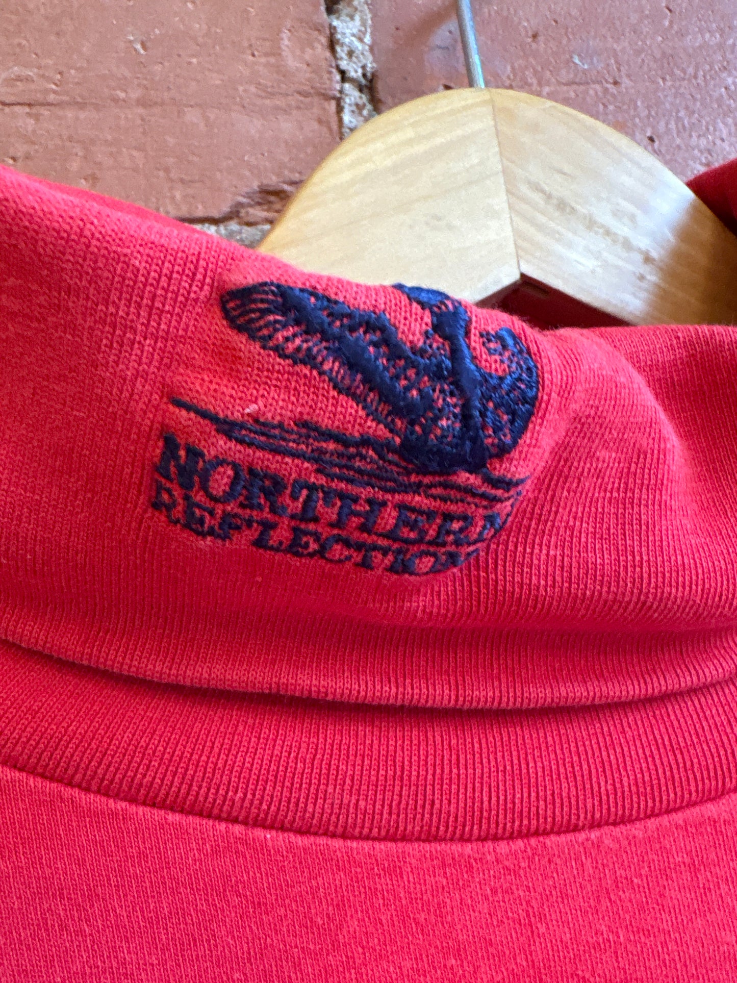 Red Northern Reflections Turtleneck