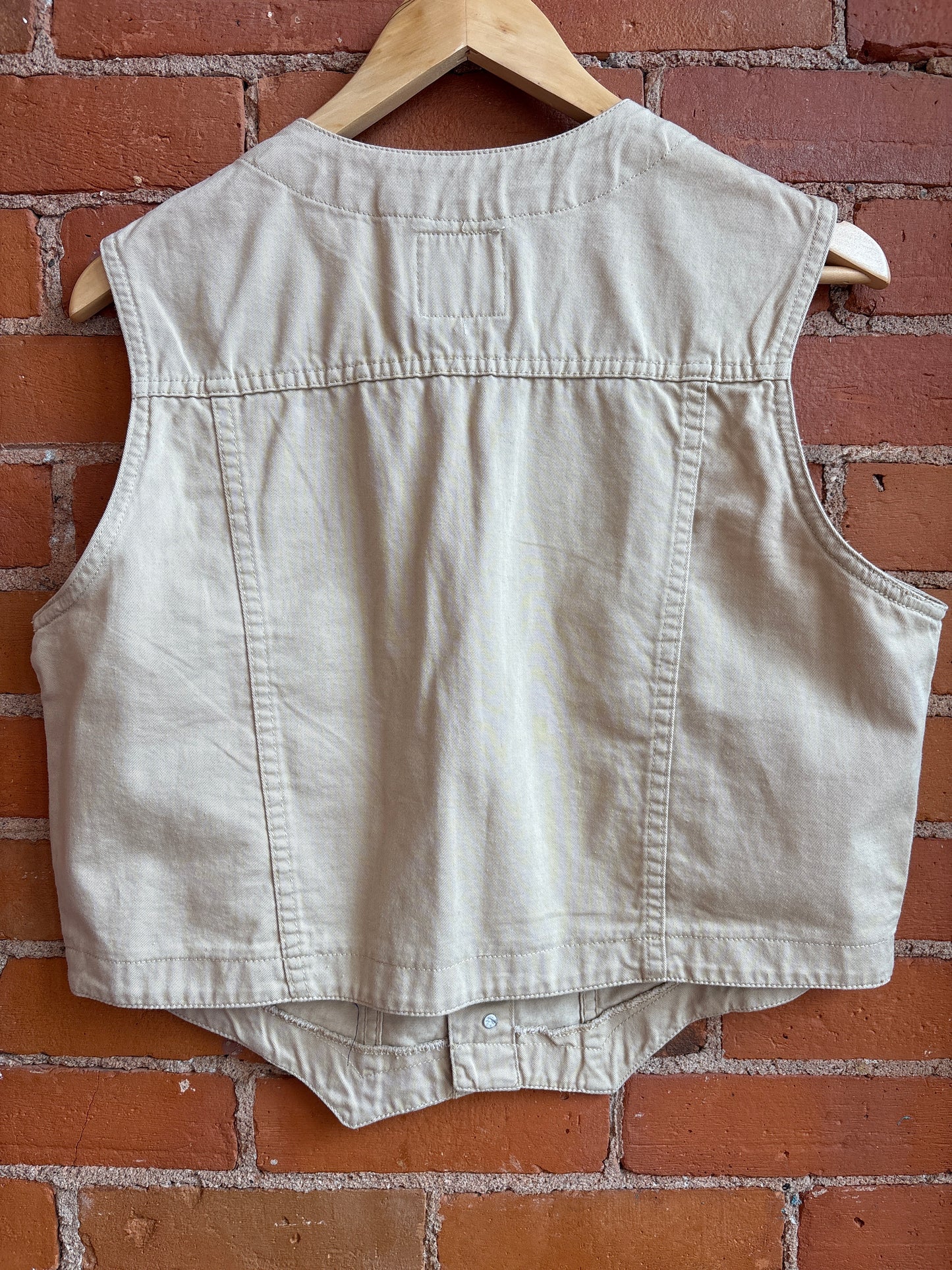 Cotton Button up Vest