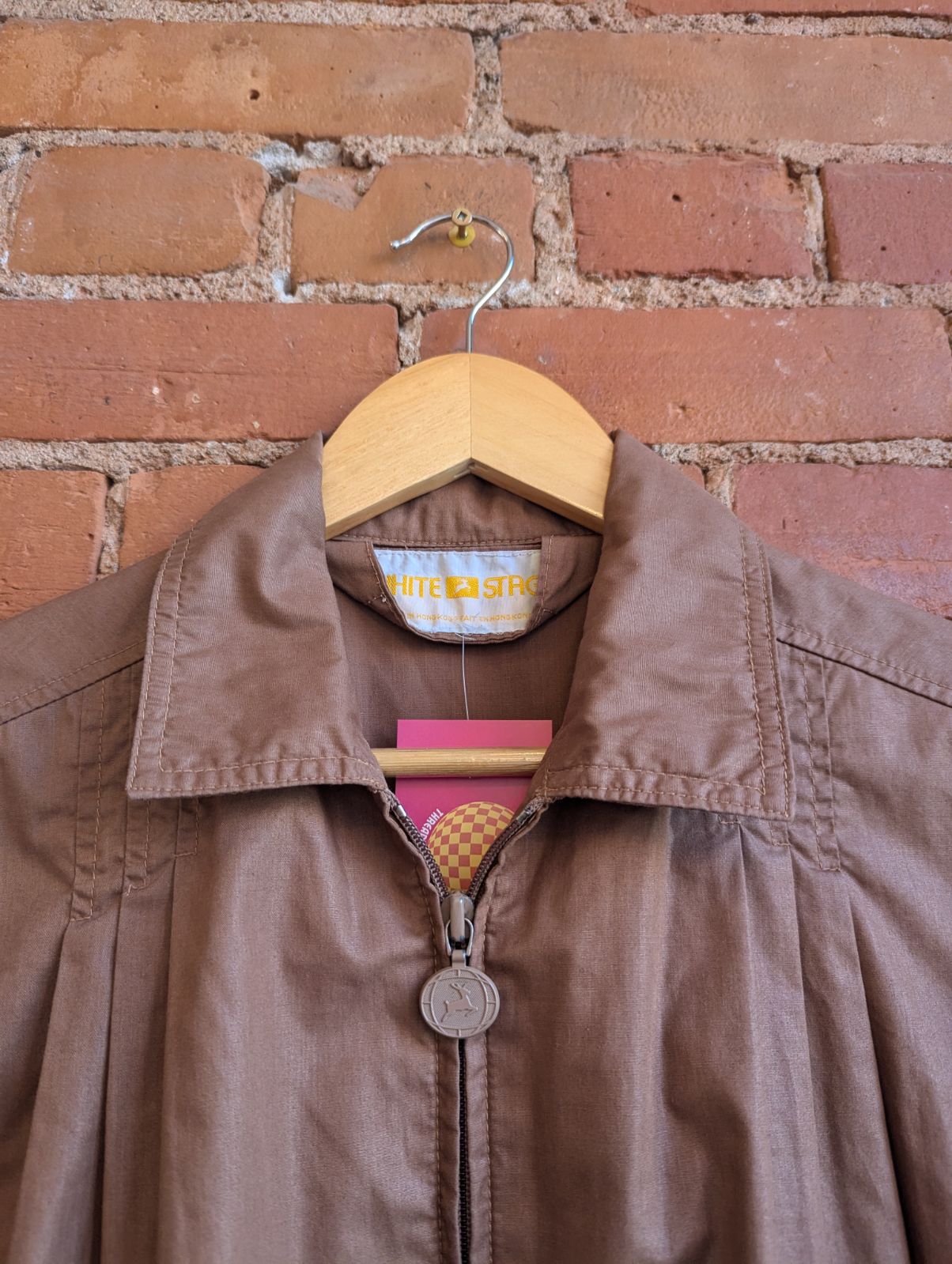 1970s White Stag Brown Bomber Jacket