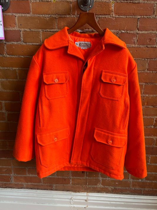 Bemidji Neon Orange Wool Hunting Jacket