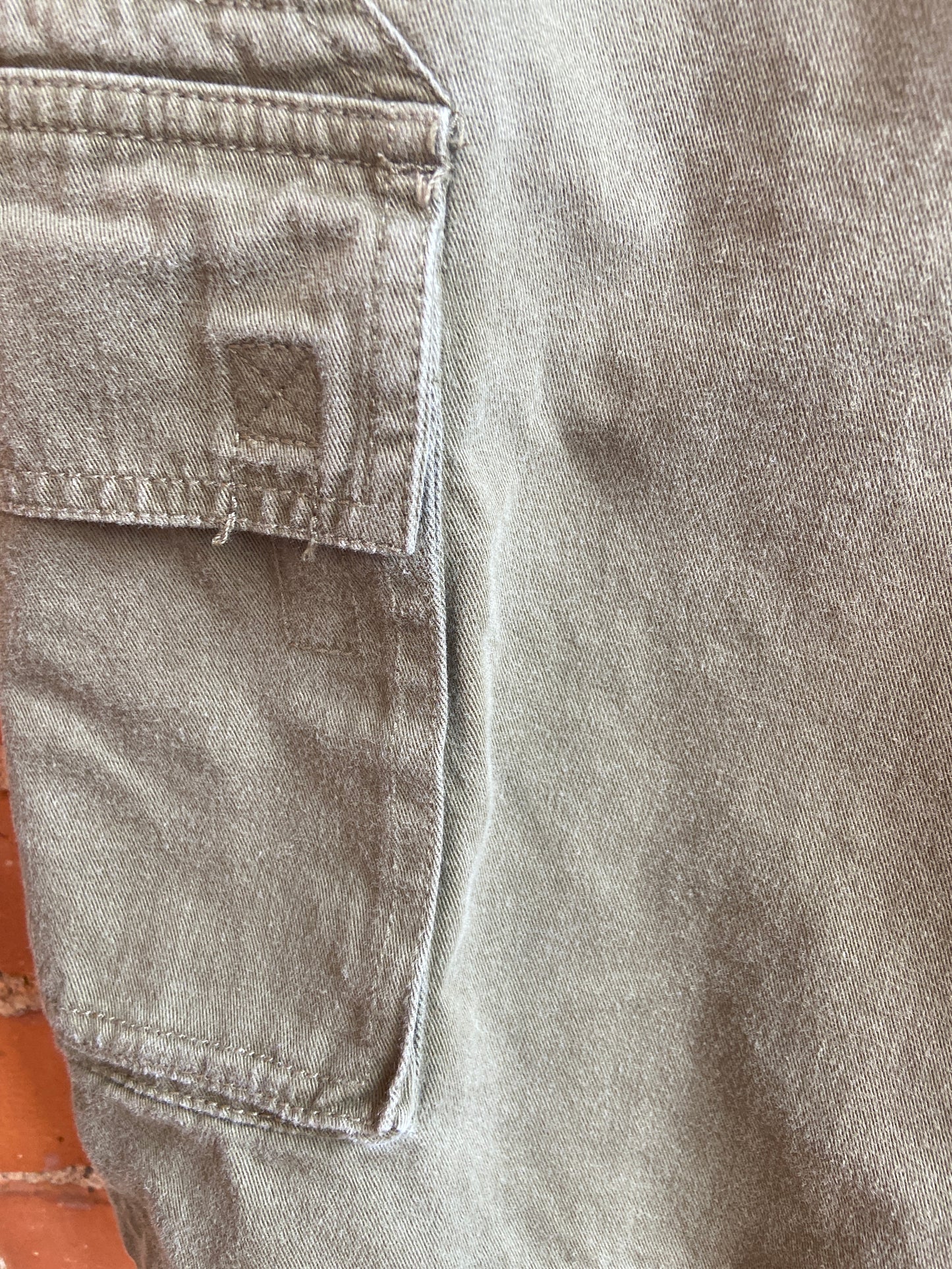 Calvin Klein Olive Cotton Cargo Shorts