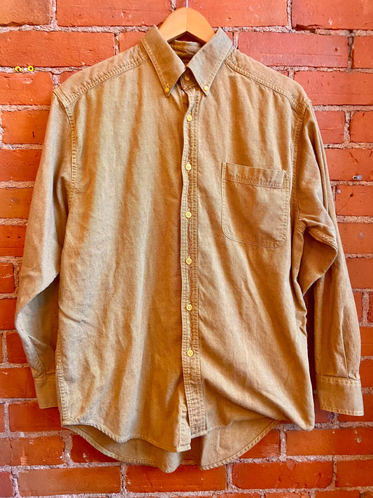 Northern Spirit Mustard Cotton Button-Down