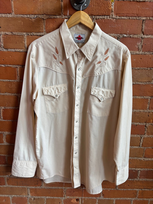 MWG Western Wheat Sheaf Shirt Pearl Snaps