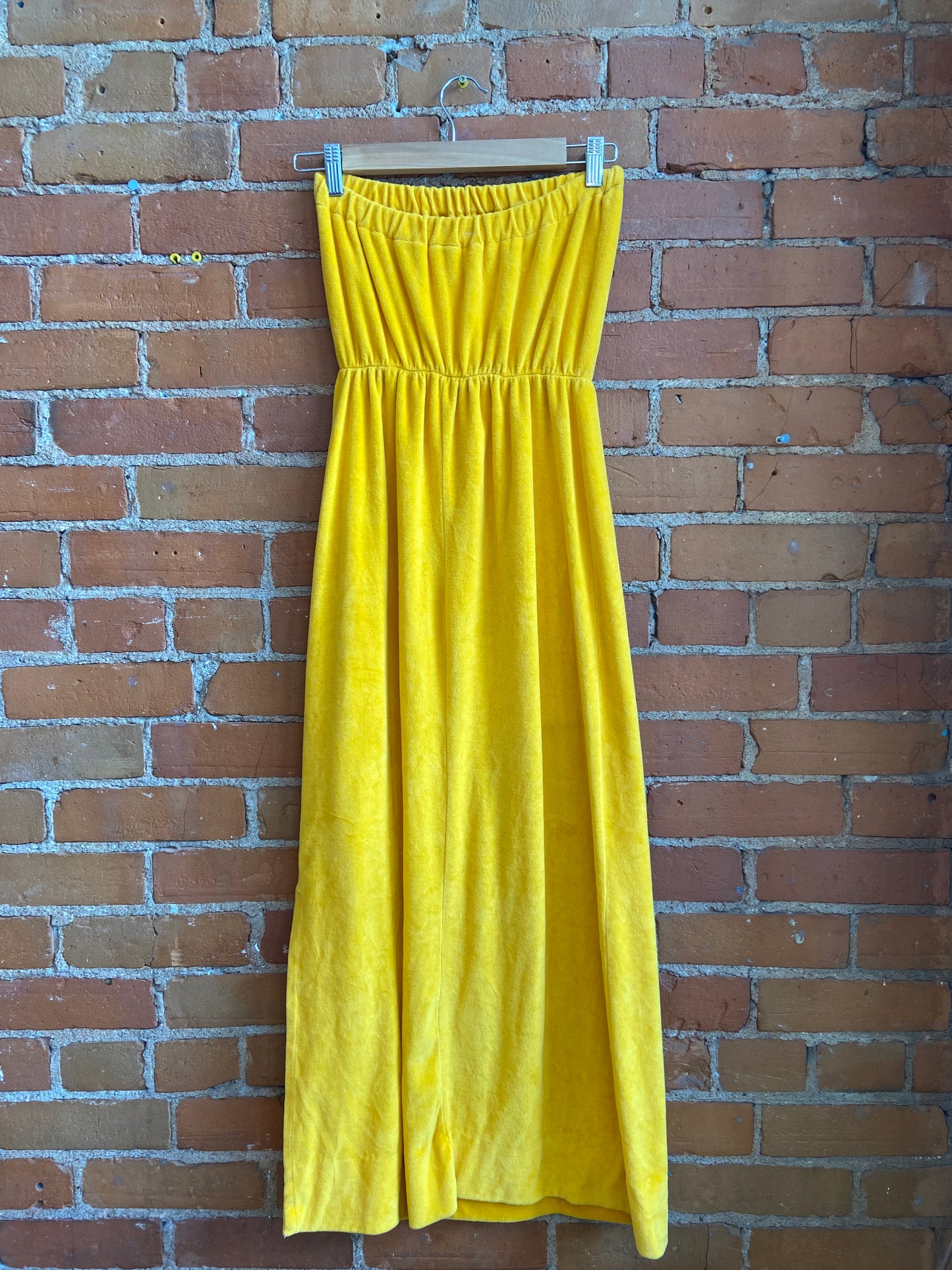 70’s Terry Cloth Strapless Dress