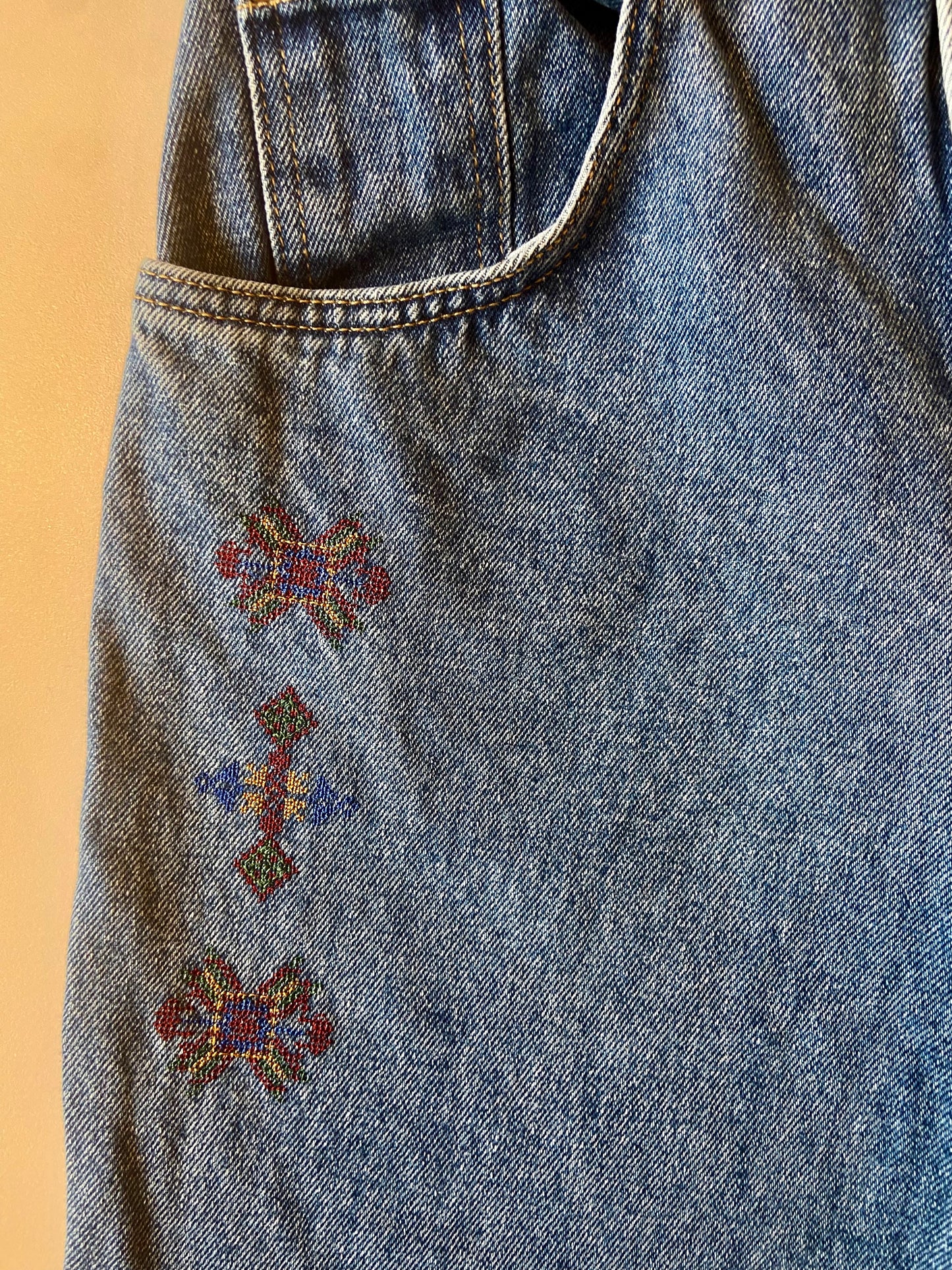 Deadstock Embroidered Denim