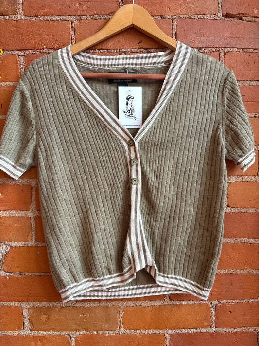 Short Sleeve Sweater Cardigan